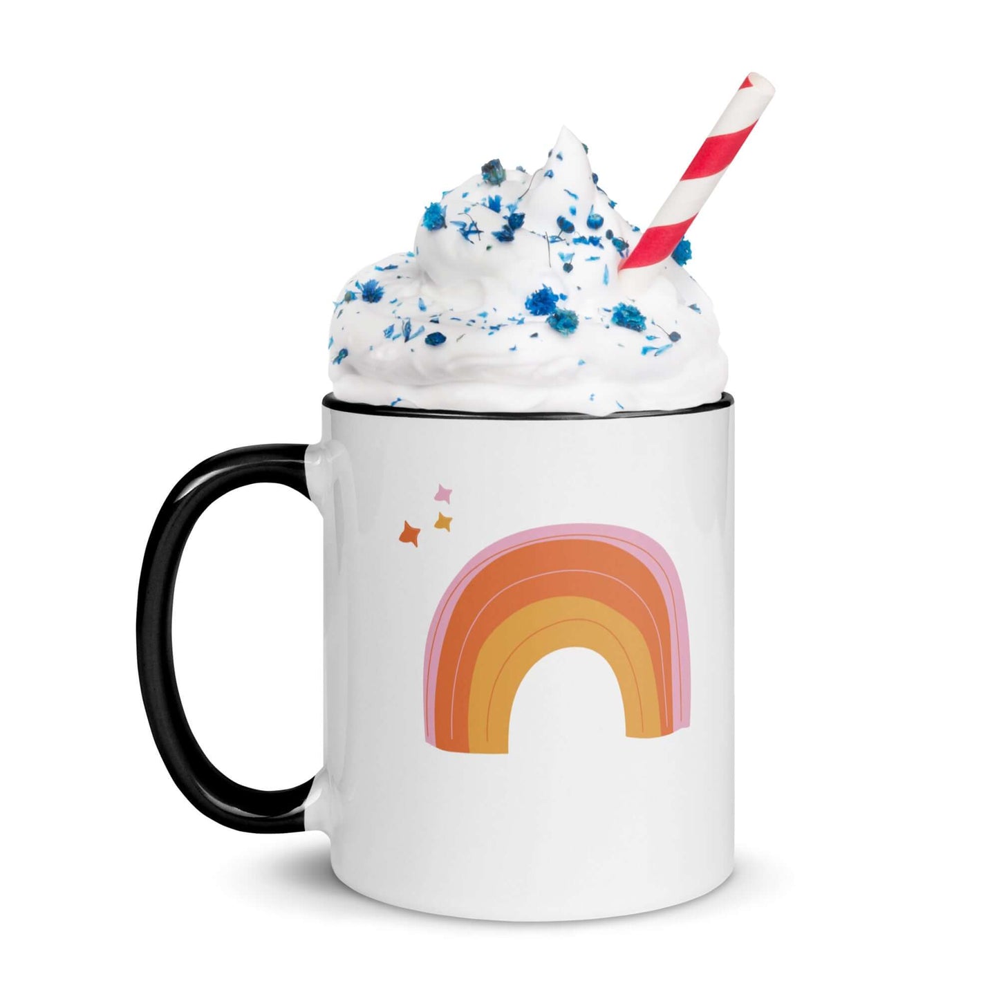 Sip and Believe Rainbow Coffee Ceramic Mug