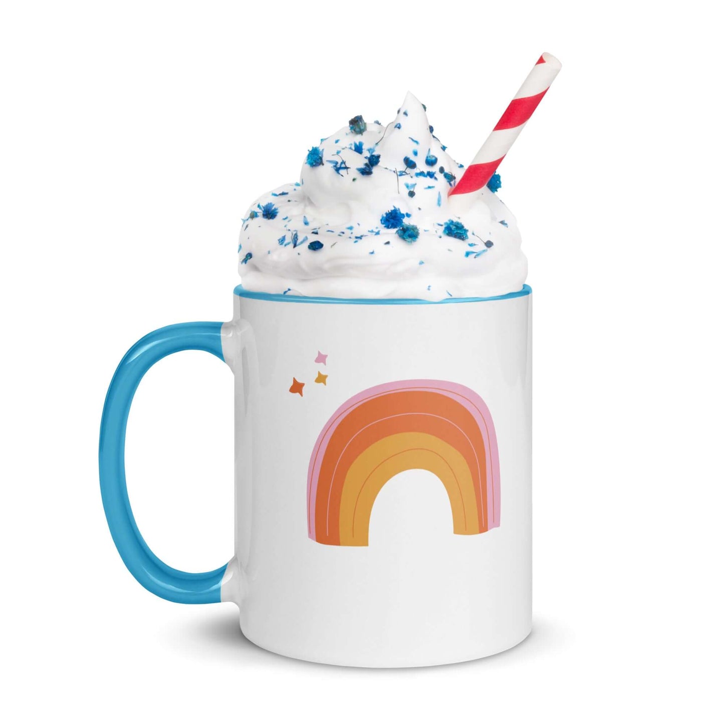 Sip and Believe Rainbow Coffee Ceramic Mug