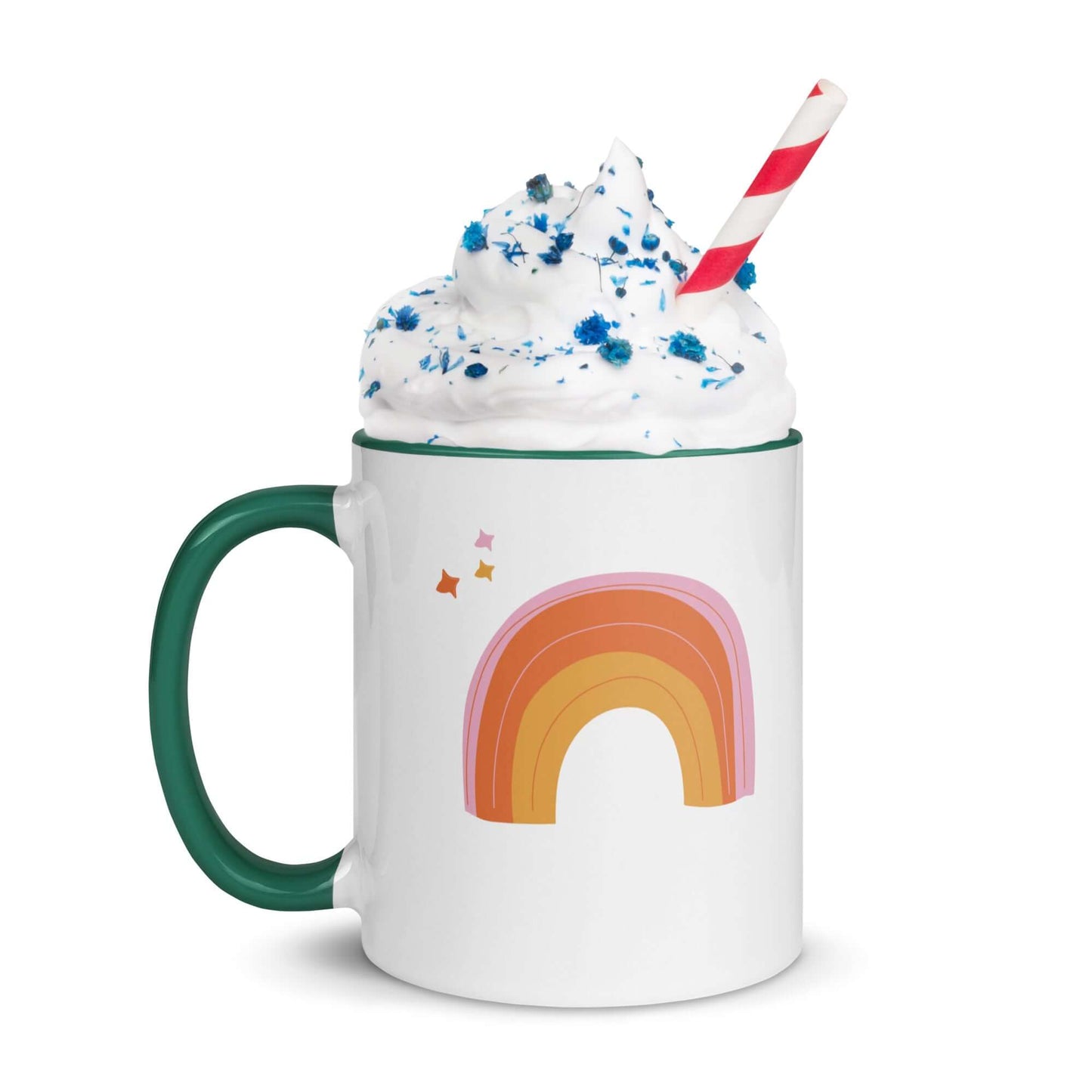 Sip and Believe Rainbow Coffee Ceramic Mug