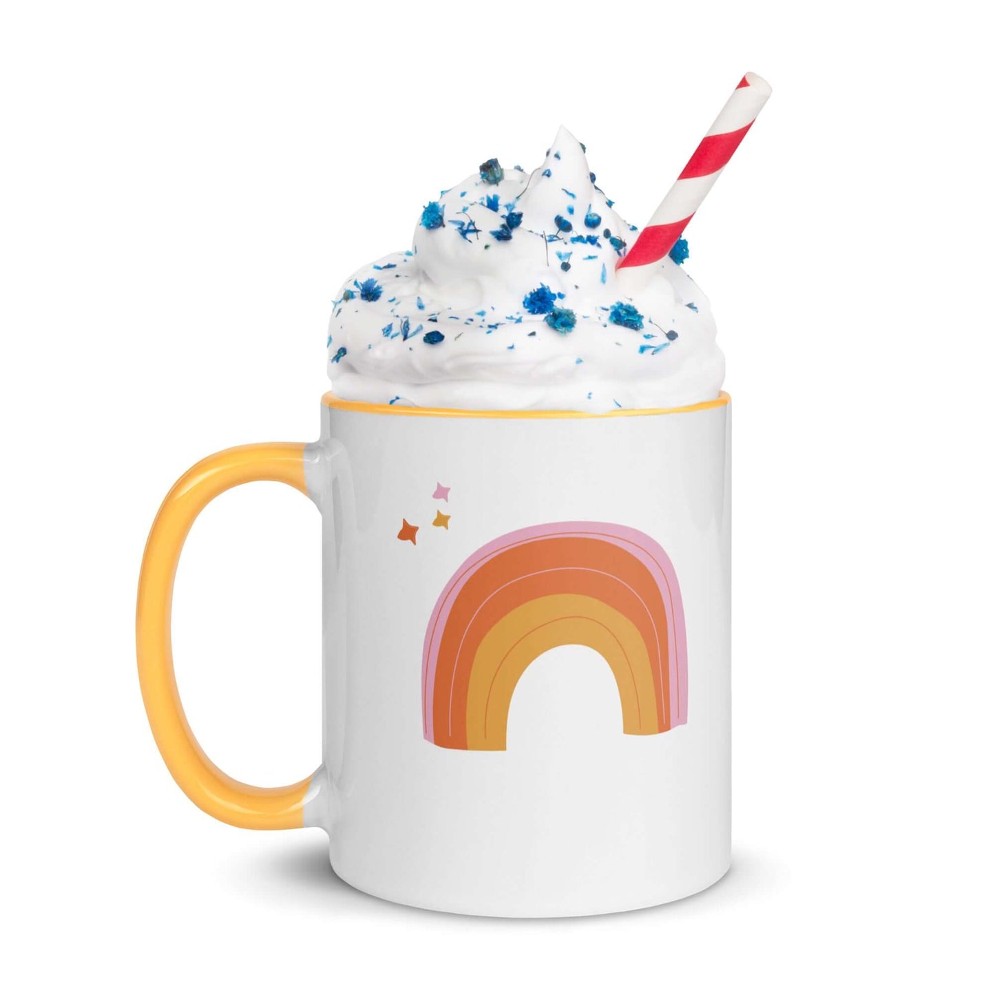 Sip and Believe Rainbow Coffee Ceramic Mug