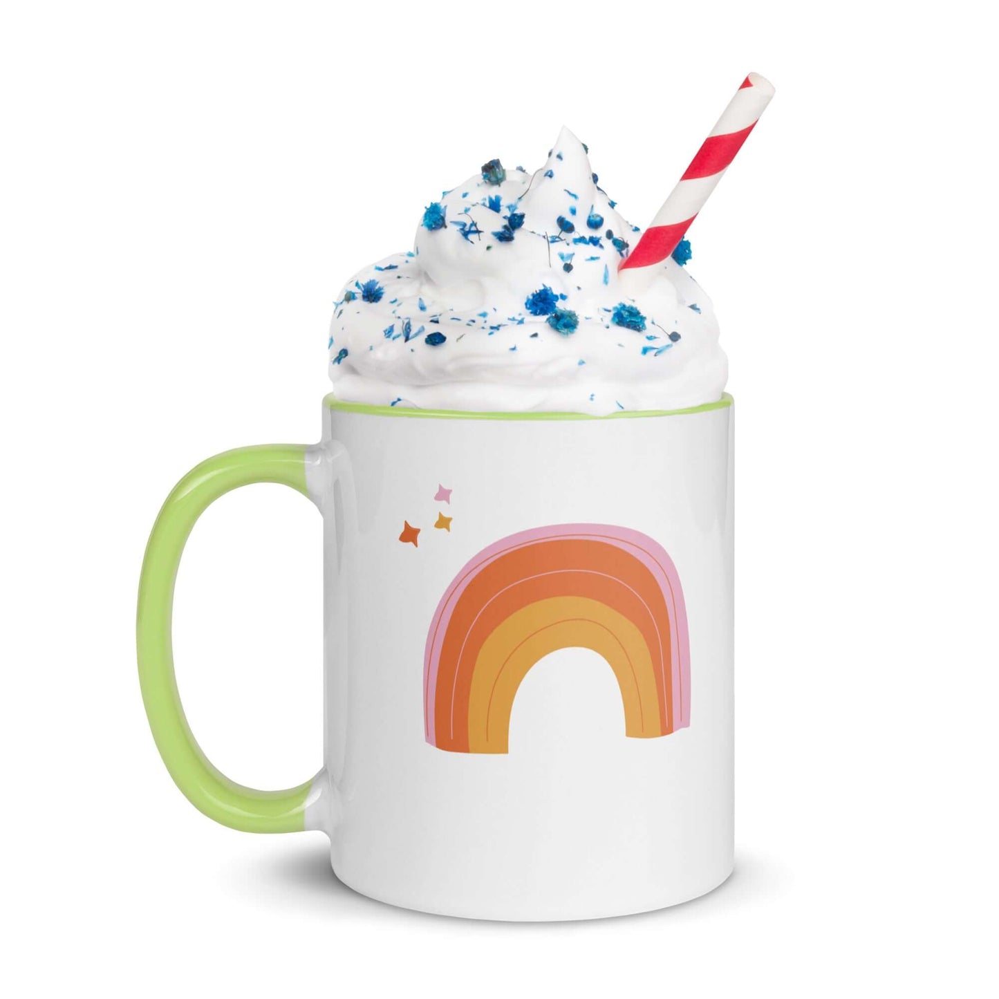 Sip and Believe Rainbow Coffee Ceramic Mug
