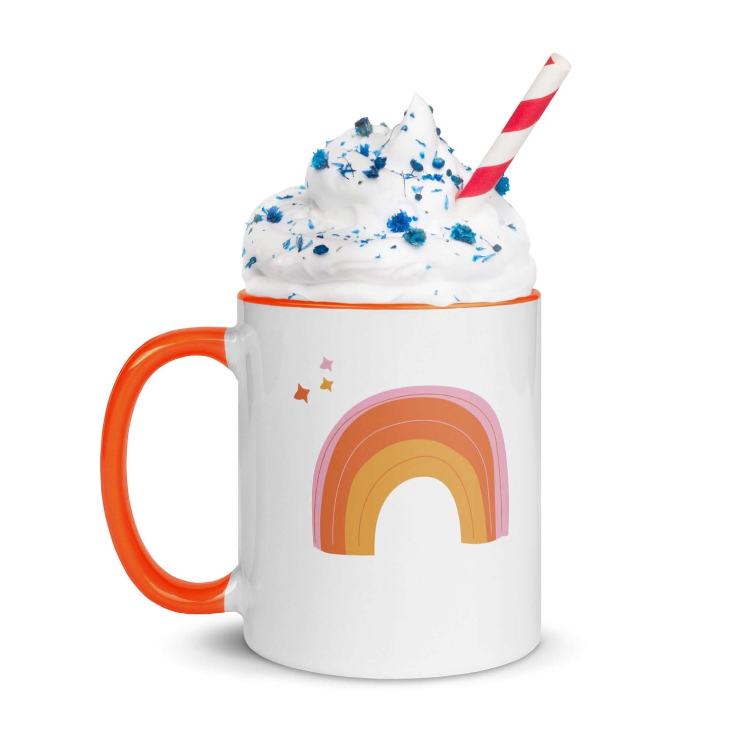 Sip and Believe Rainbow Coffee Ceramic Mug