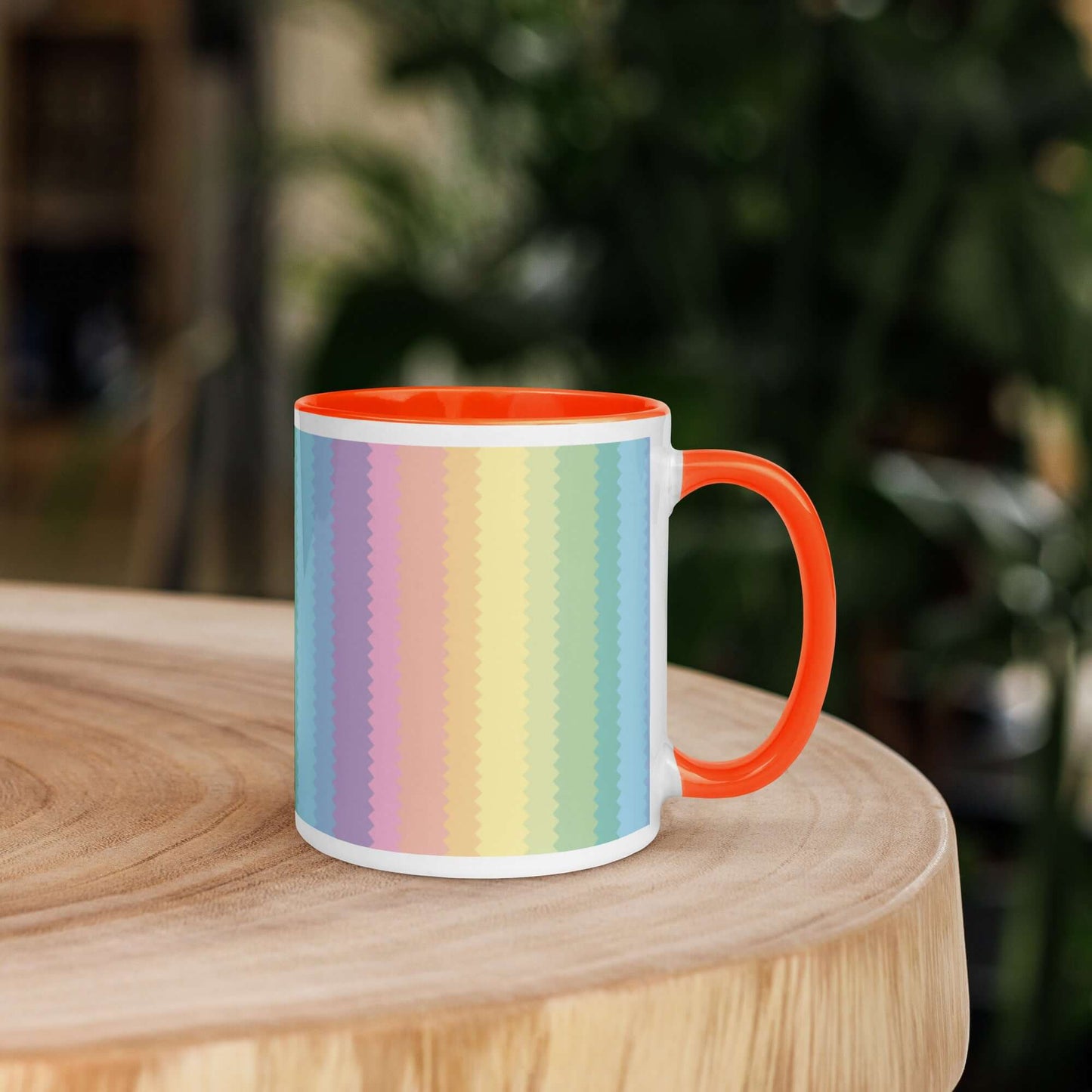 Stripey Colour Ceramic Mug