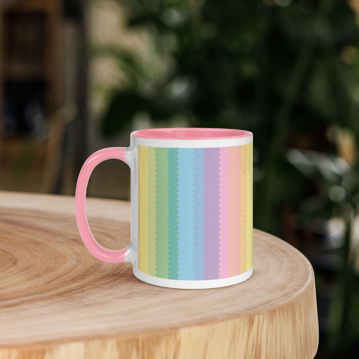 Stripey Colour Ceramic Mug