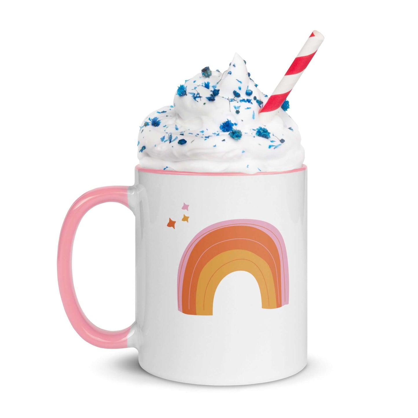 Sip and Believe Rainbow Coffee Ceramic Mug