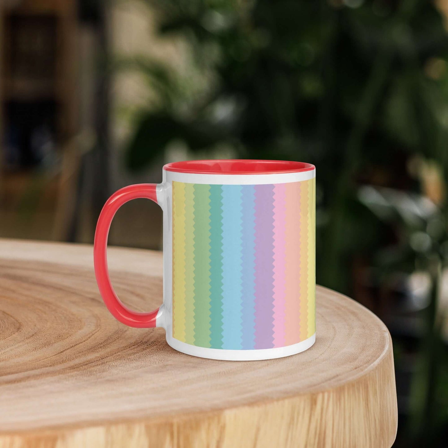 Stripey Colour Ceramic Mug