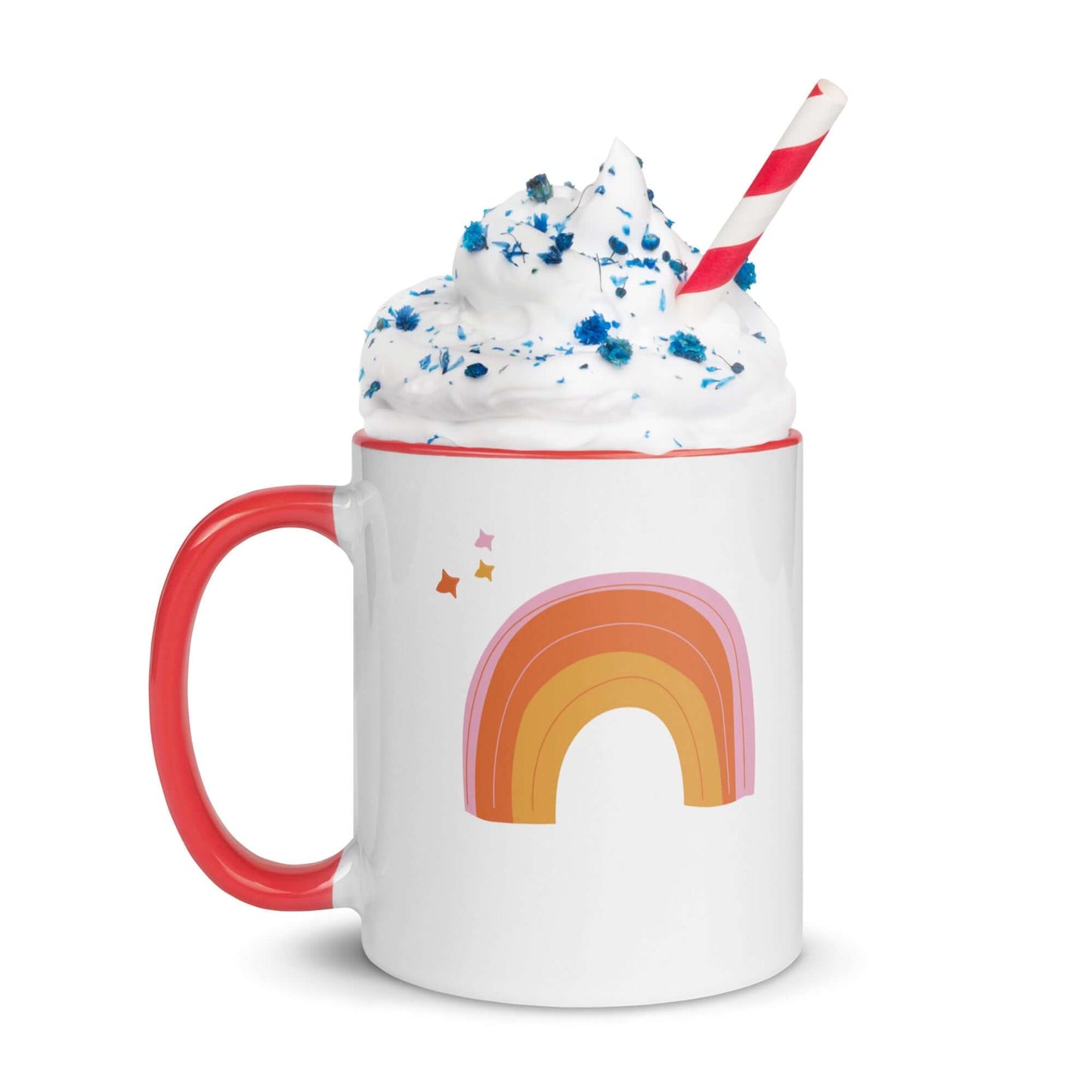 Sip and Believe Rainbow Coffee Ceramic Mug