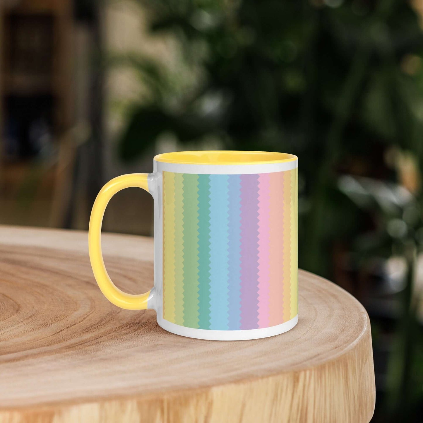Stripey Colour Ceramic Mug