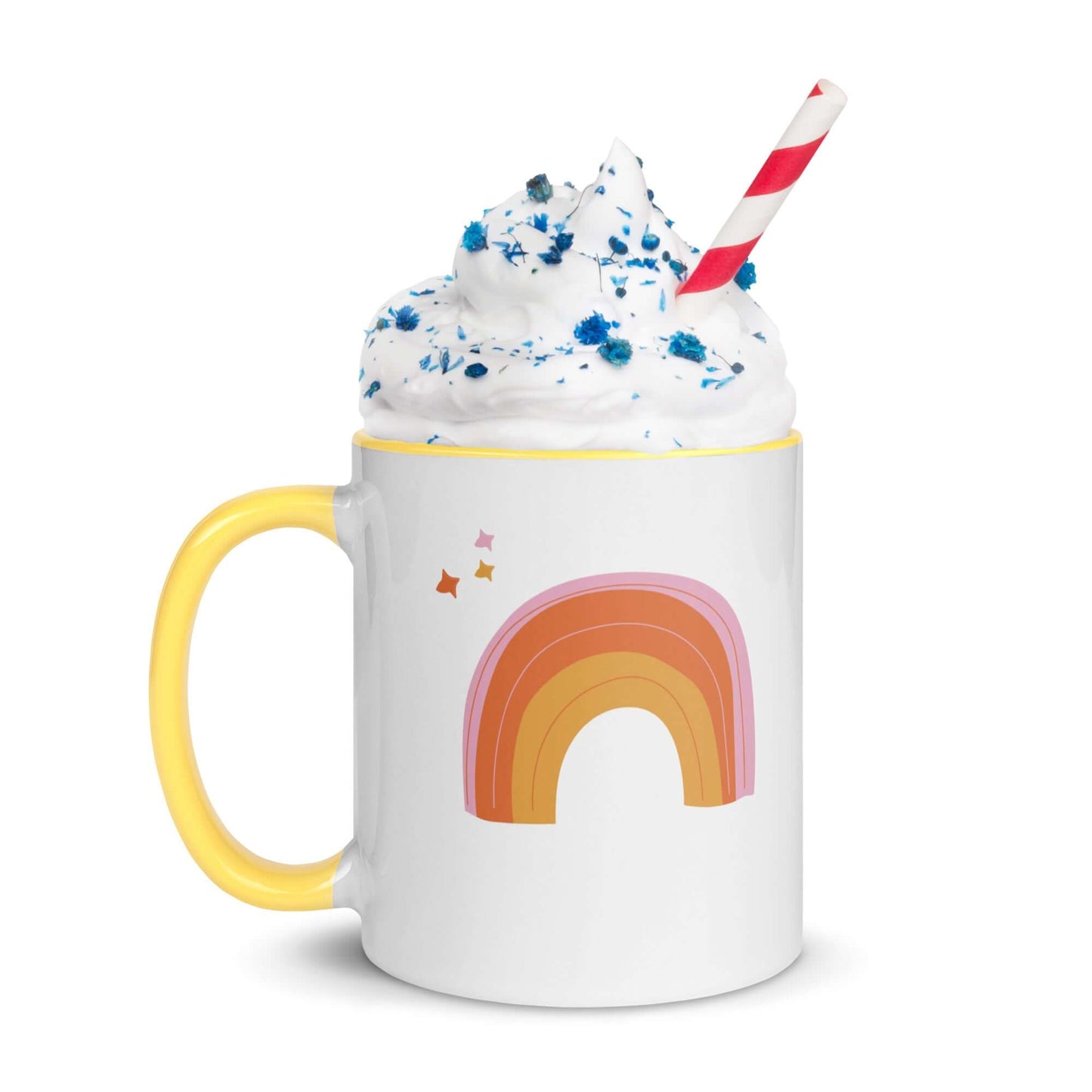 Sip and Believe Rainbow Coffee Ceramic Mug