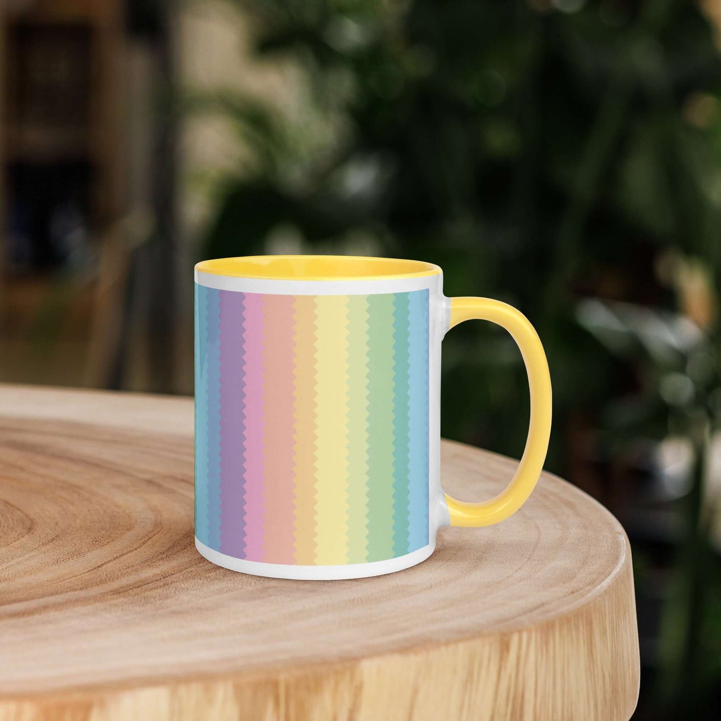 Stripey Colour Ceramic Mug