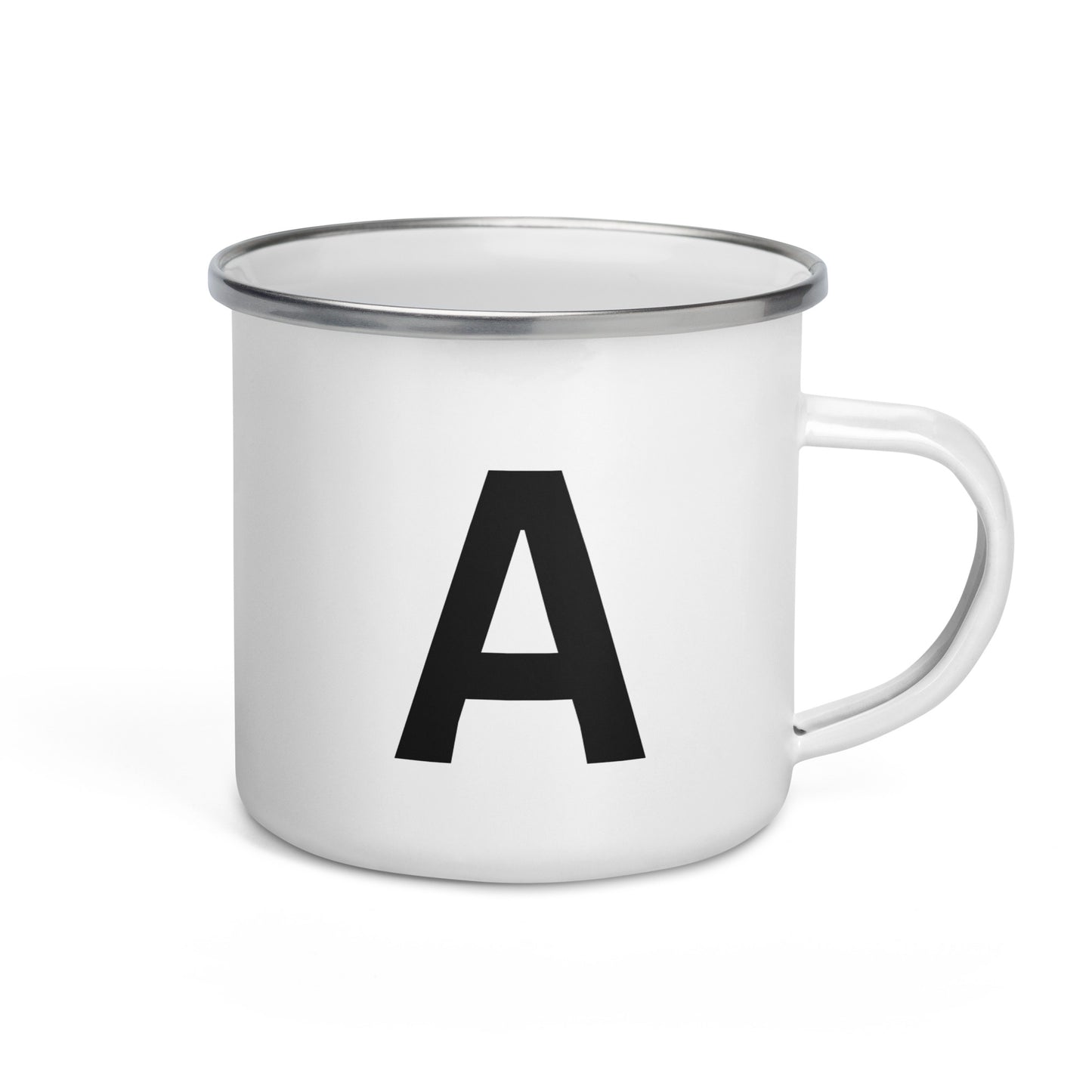 Enamel Mug with Letter: Choose Your Initial