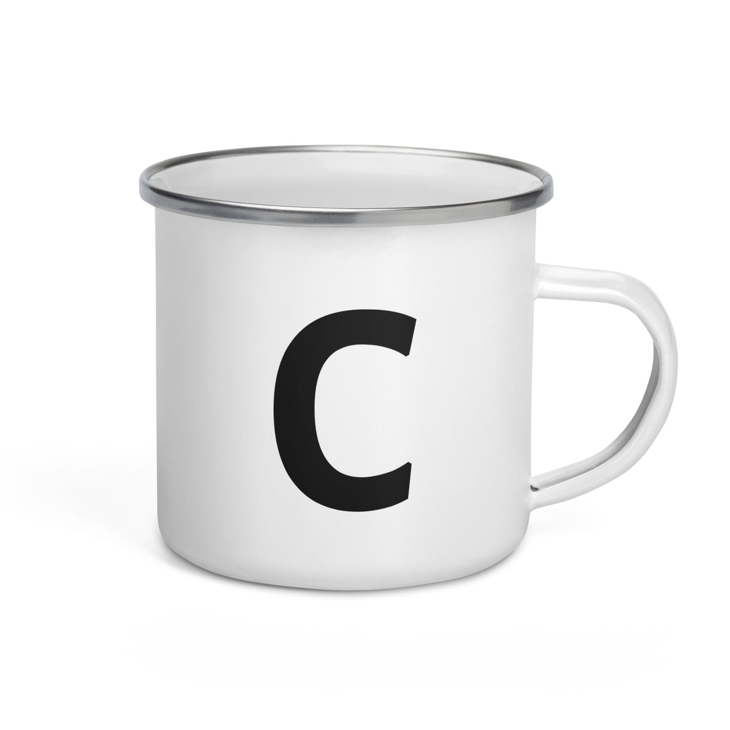 Enamel Mug with Letter: Choose Your Initial