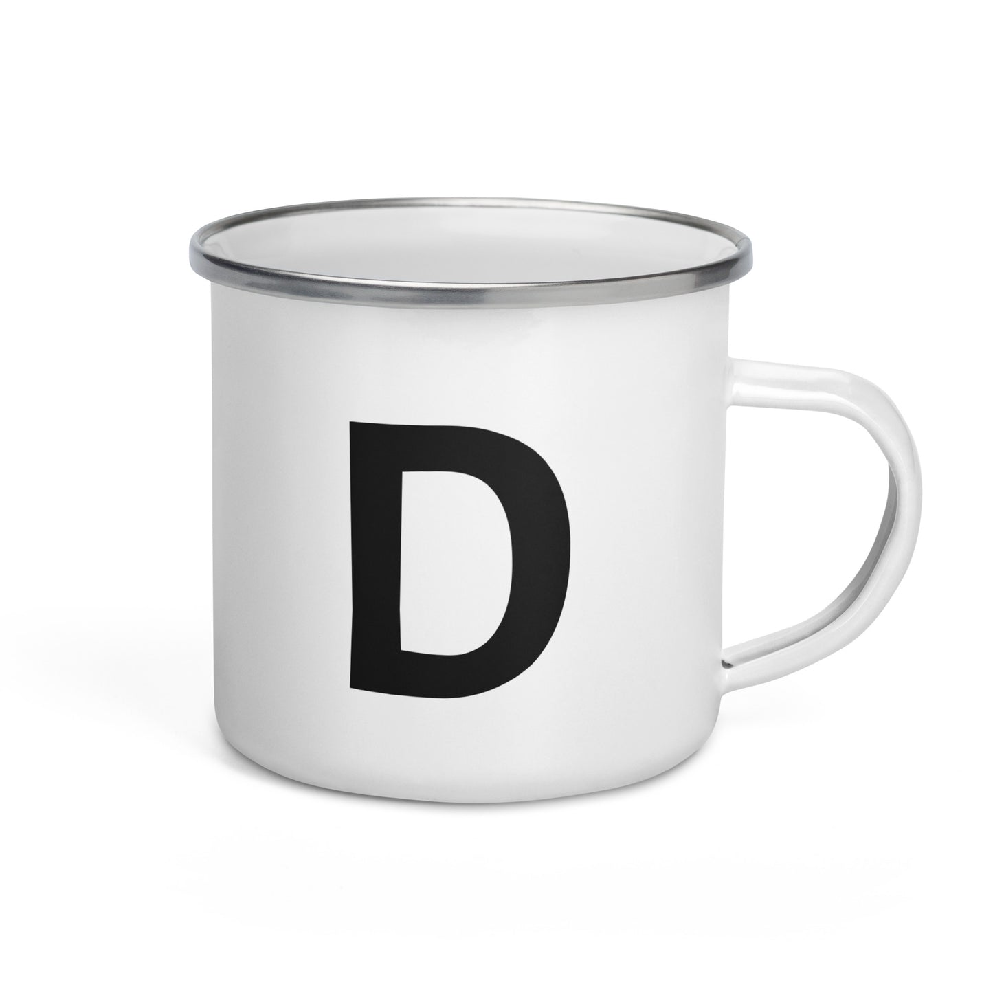 Enamel Mug with Letter: Choose Your Initial