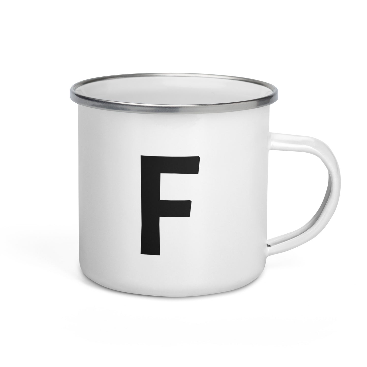 Enamel Mug with Letter: Choose Your Initial