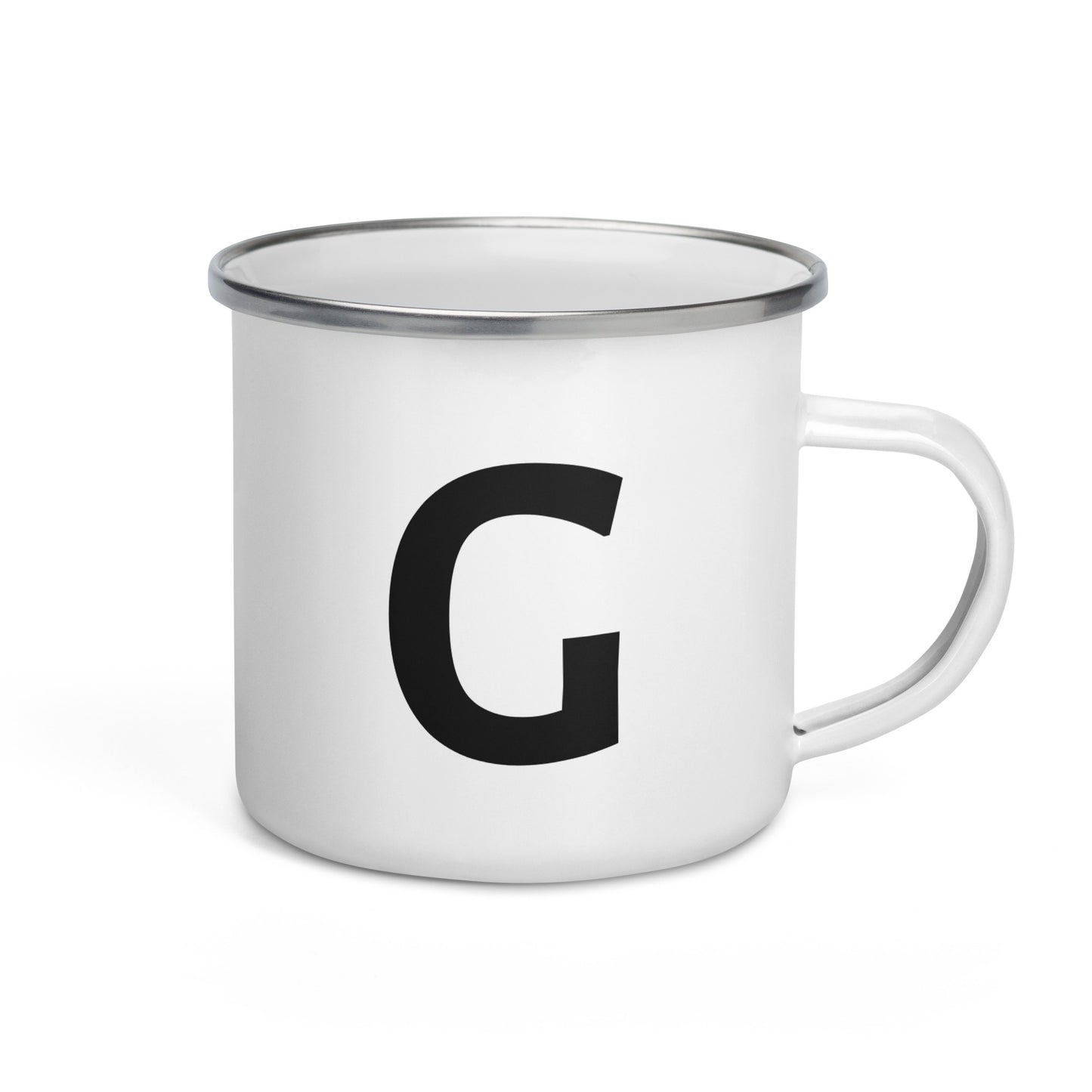 Enamel Mug with Letter: Choose Your Initial