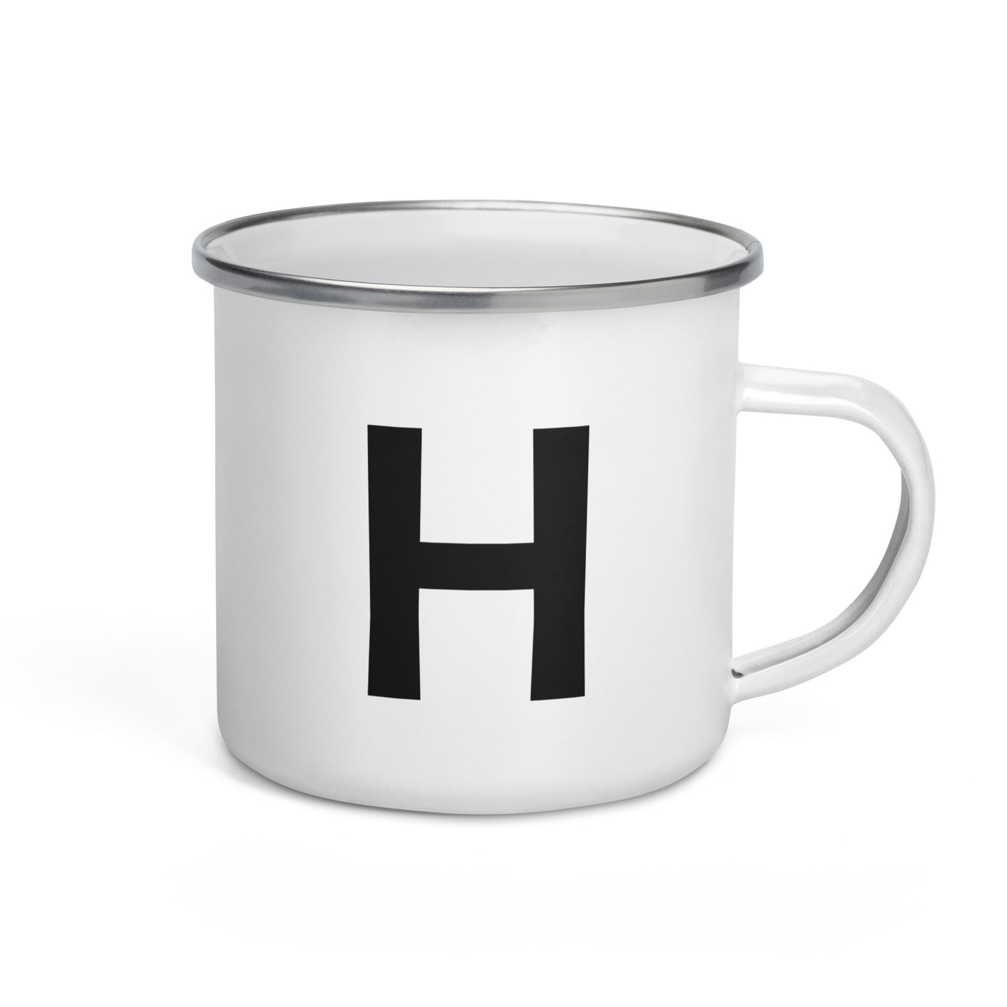 Enamel Mug with Letter: Choose Your Initial