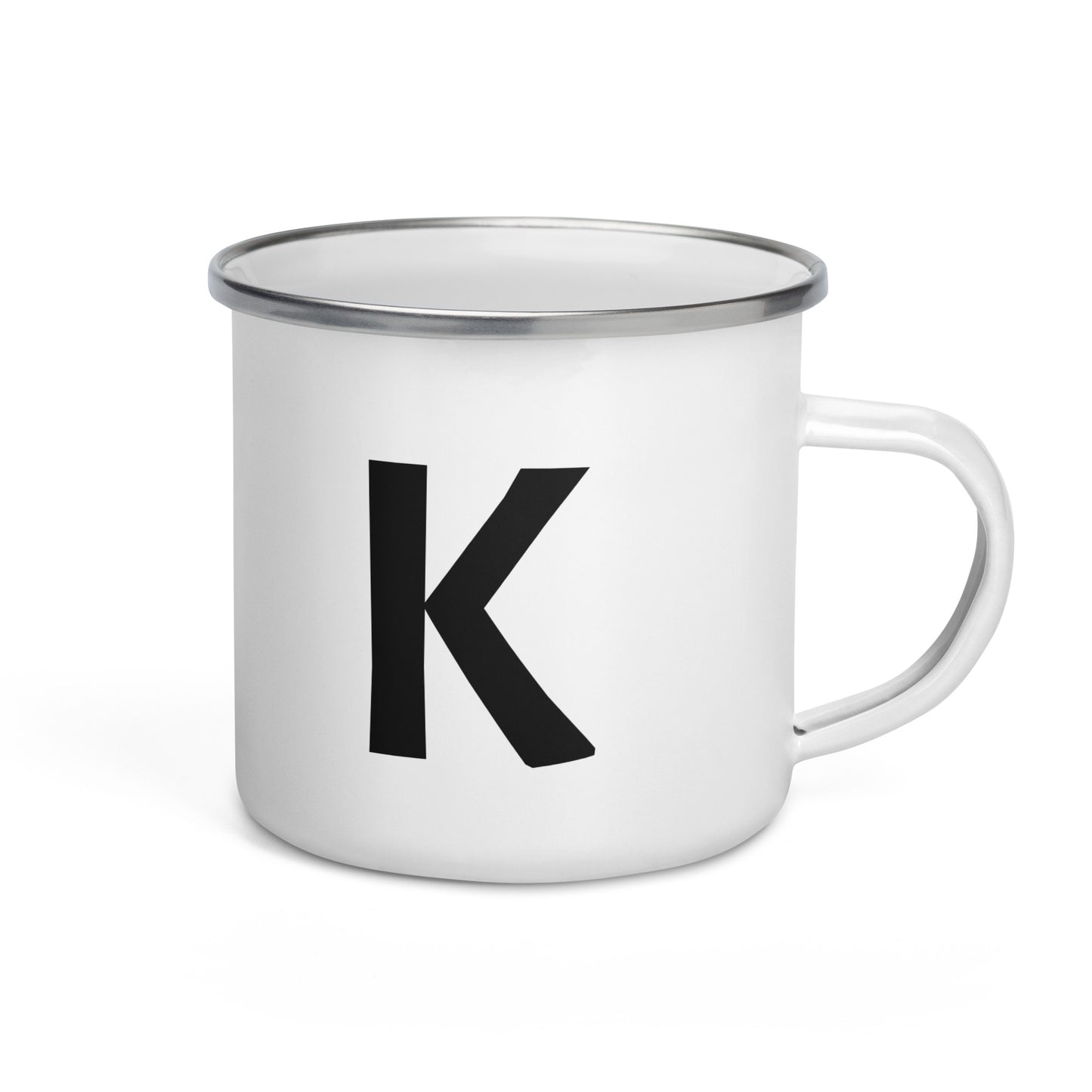 Enamel Mug with Letter: Choose Your Initial