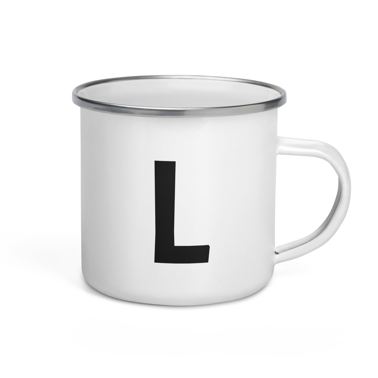 Enamel Mug with Letter: Choose Your Initial