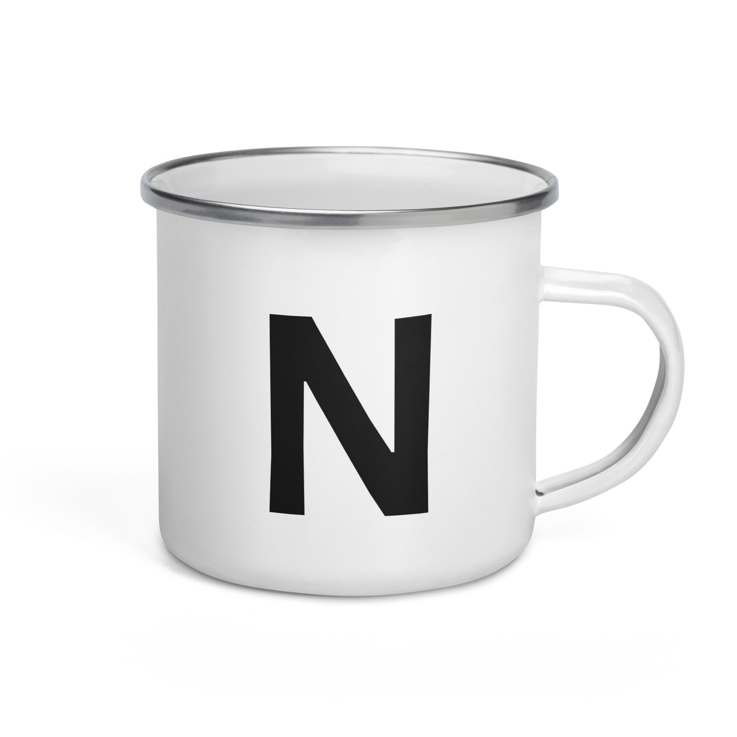 Enamel Mug with Letter: Choose Your Initial