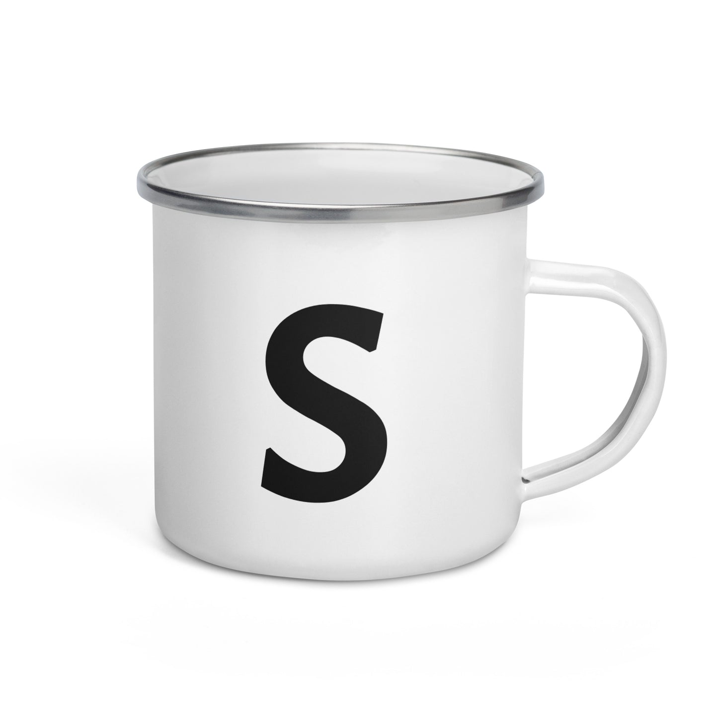 Enamel Mug with Letter: Choose Your Initial