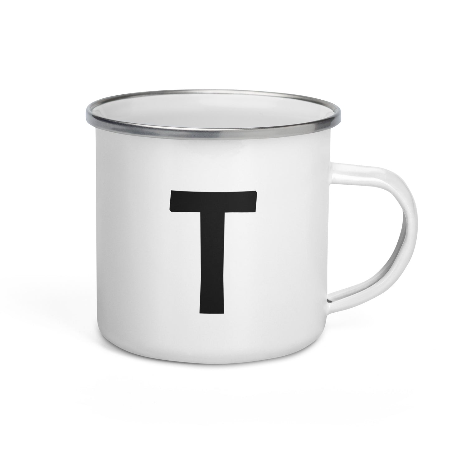 Enamel Mug with Letter: Choose Your Initial