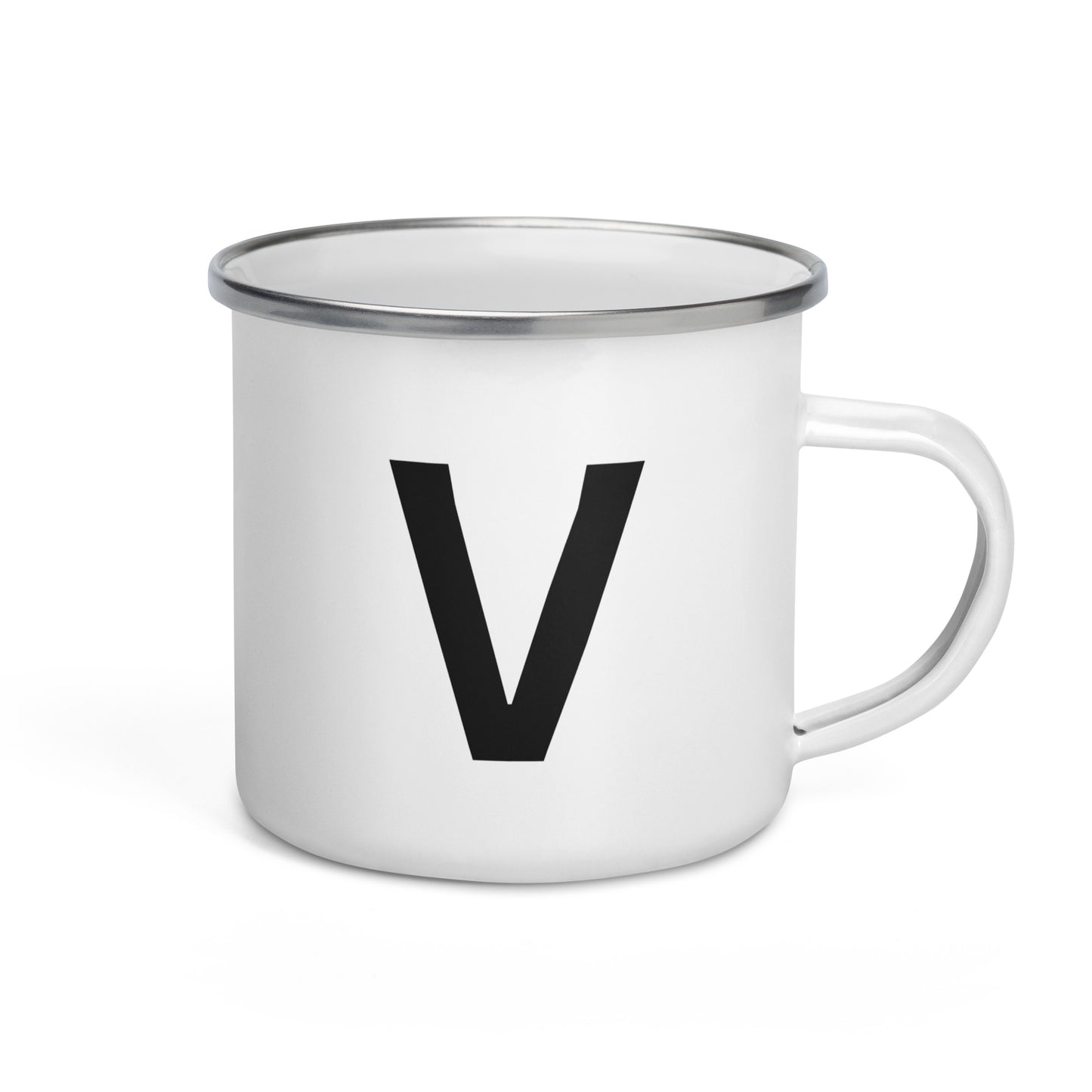 Enamel Mug with Letter: Choose Your Initial