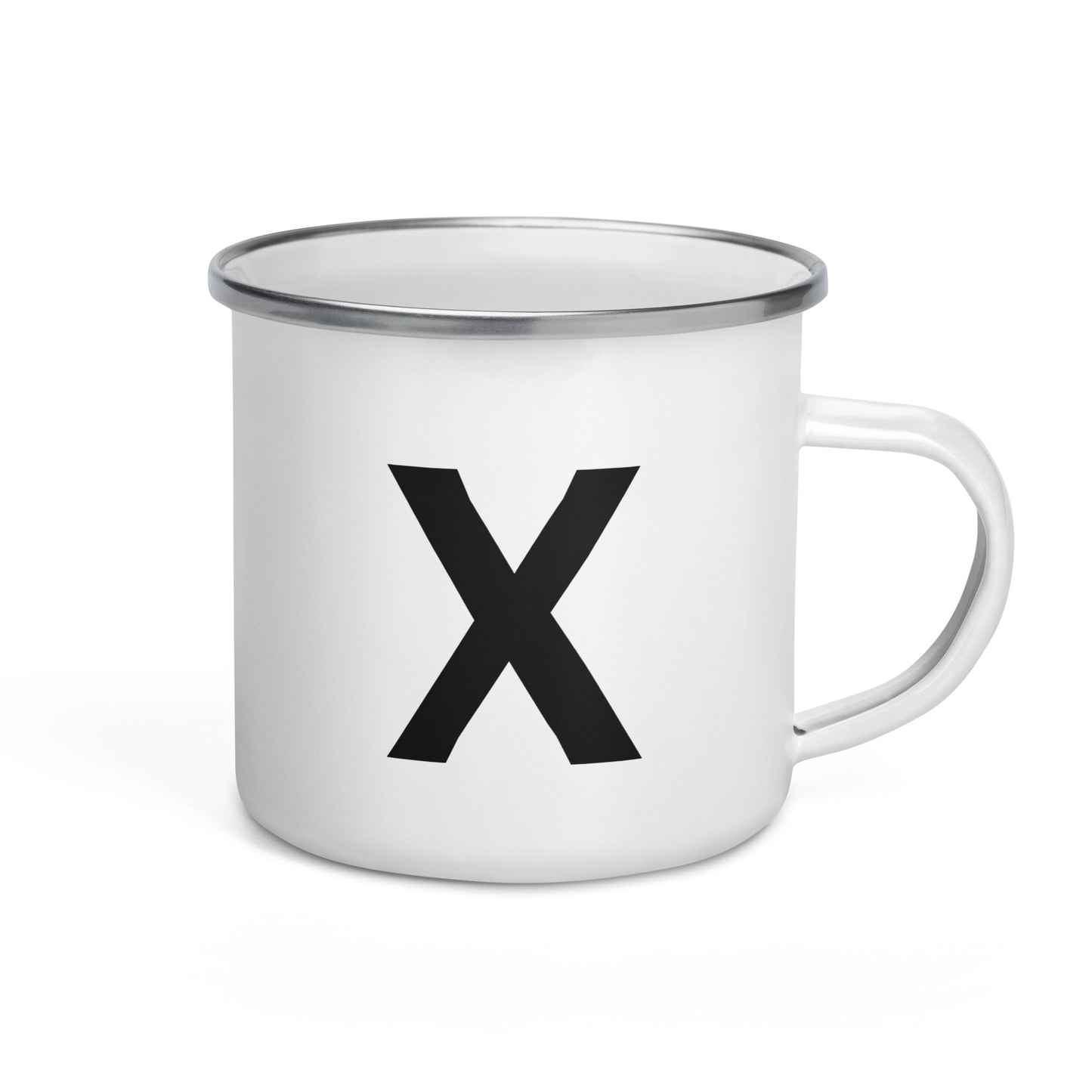 Enamel Mug with Letter: Choose Your Initial