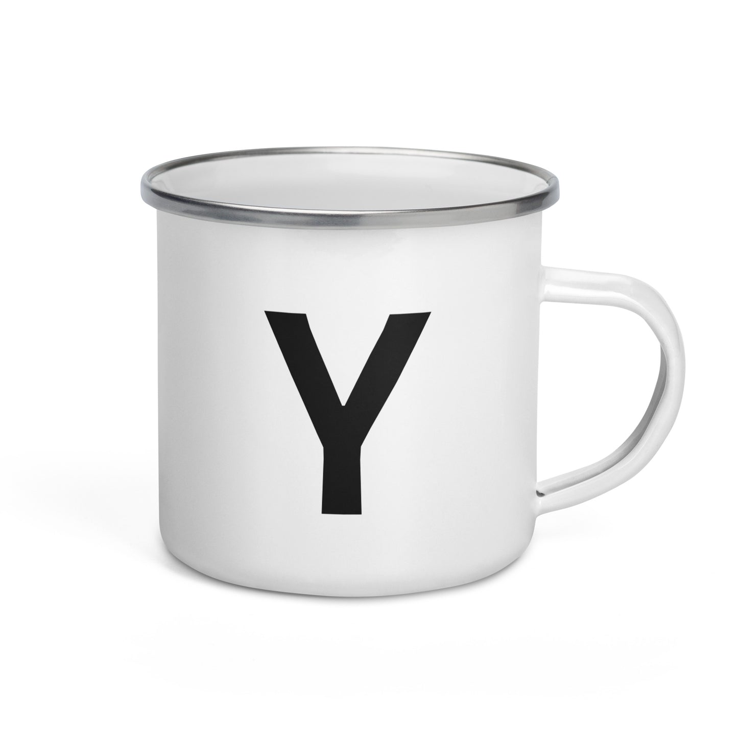 Enamel Mug with Letter: Choose Your Initial