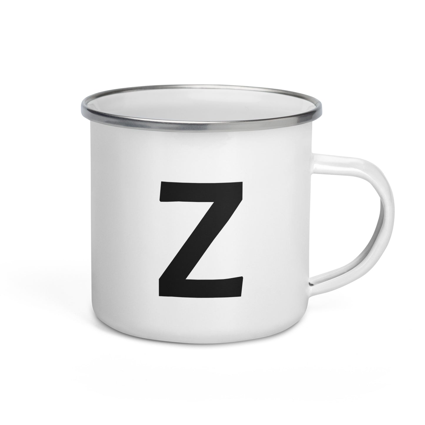 Enamel Mug with Letter: Choose Your Initial