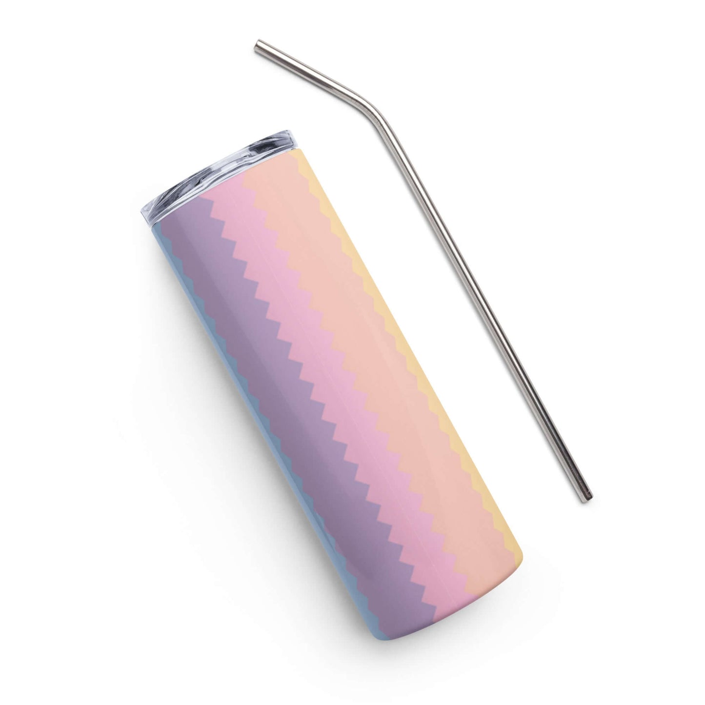 Stainless Steel Tumbler - Striped colour