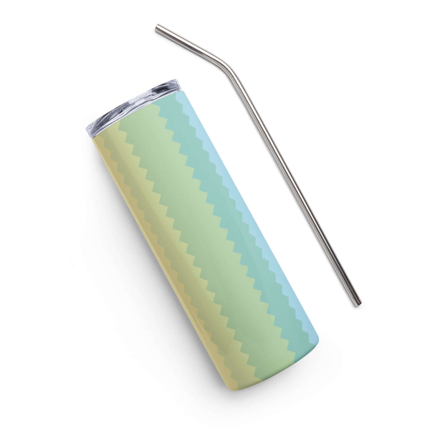 Stainless Steel Tumbler - Striped colour