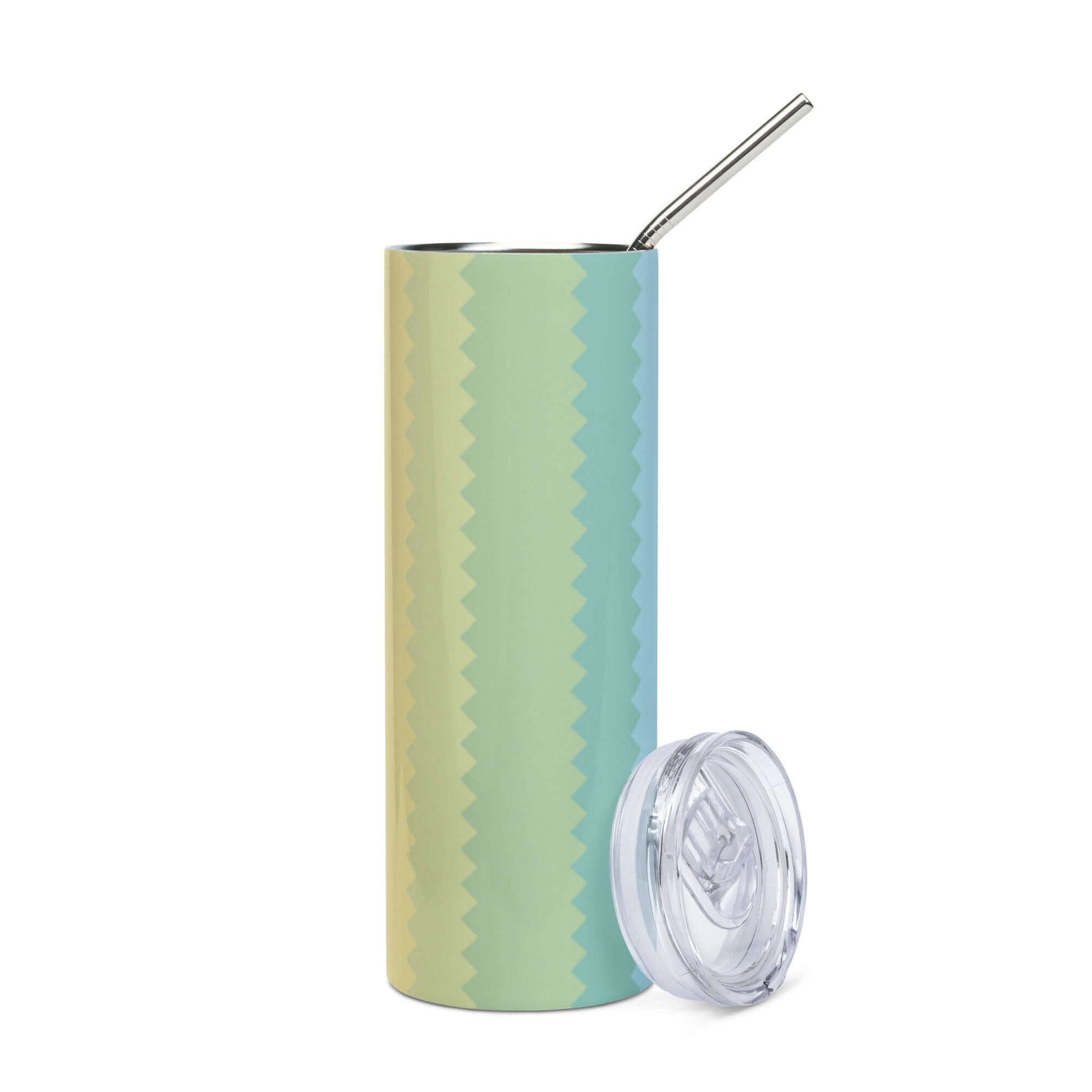 Stainless Steel Tumbler - Striped colour