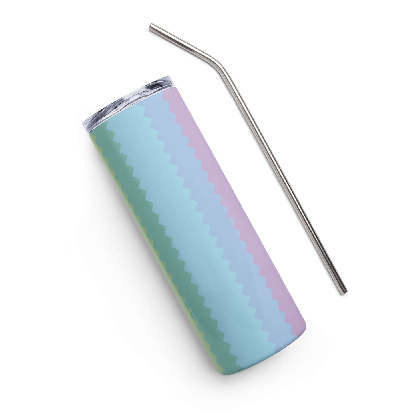 Stainless Steel Tumbler - Striped colour