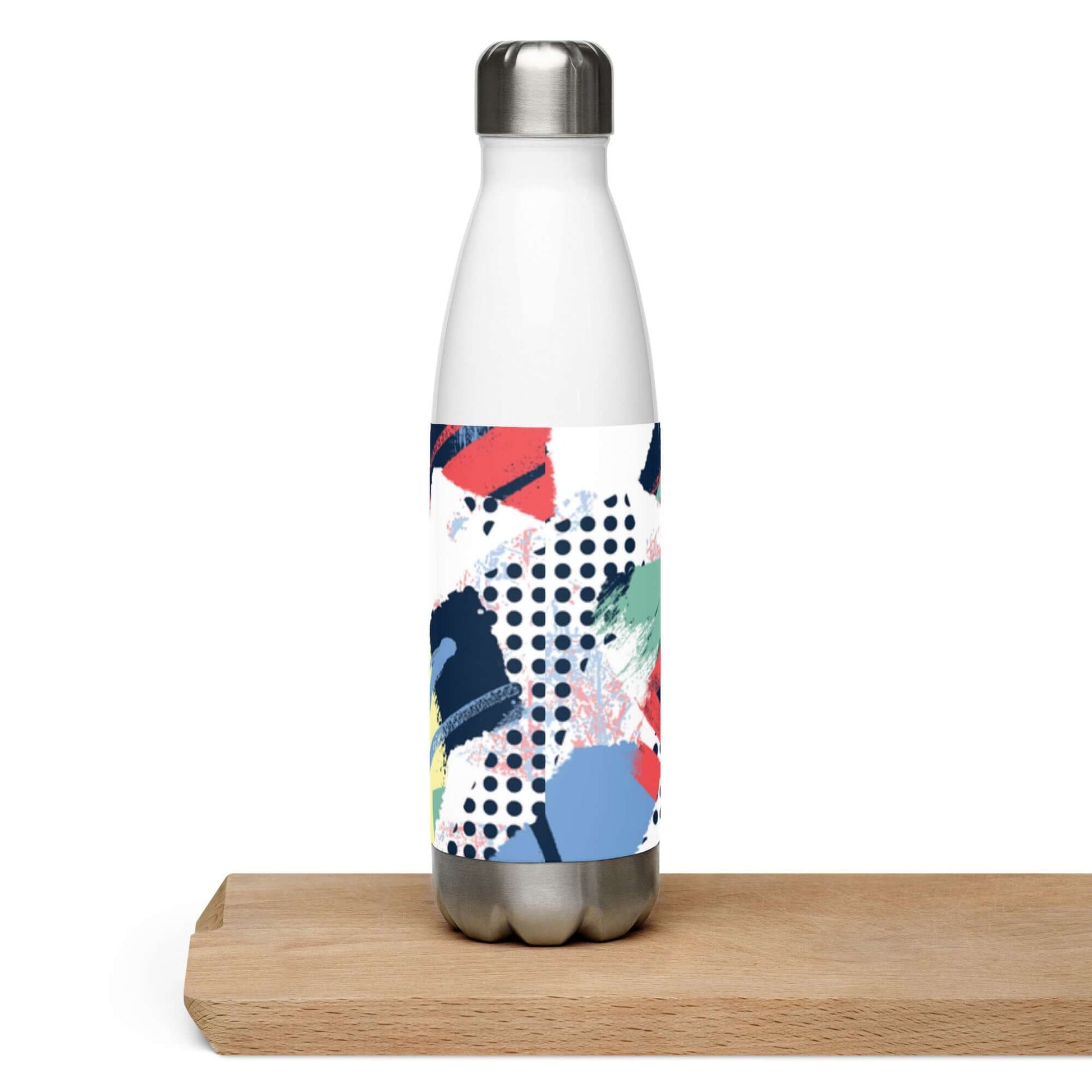 Stainless Steel Water Bottle 500ml - Colourful pattern