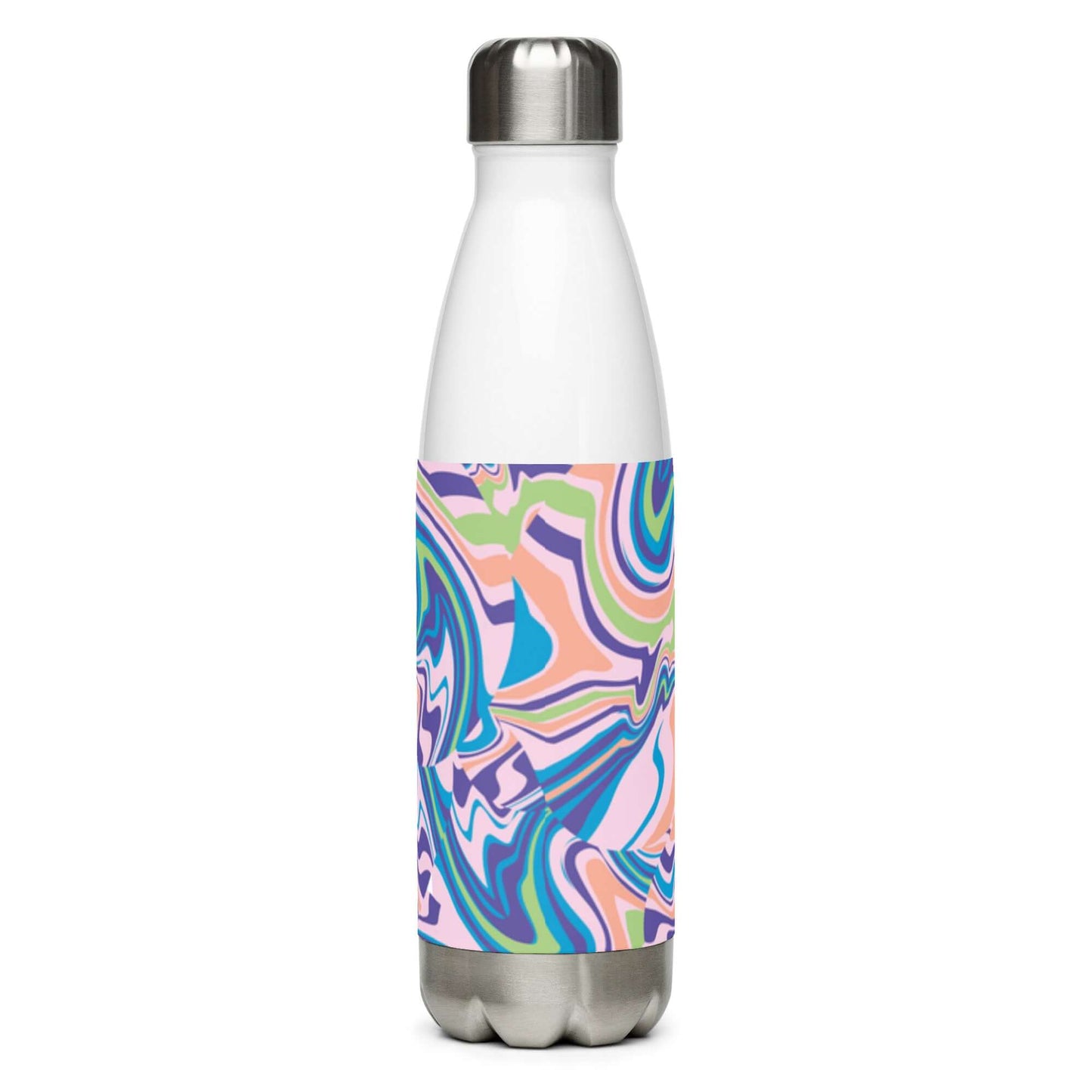 Stainless Steel Water Bottle - Colourful pattern