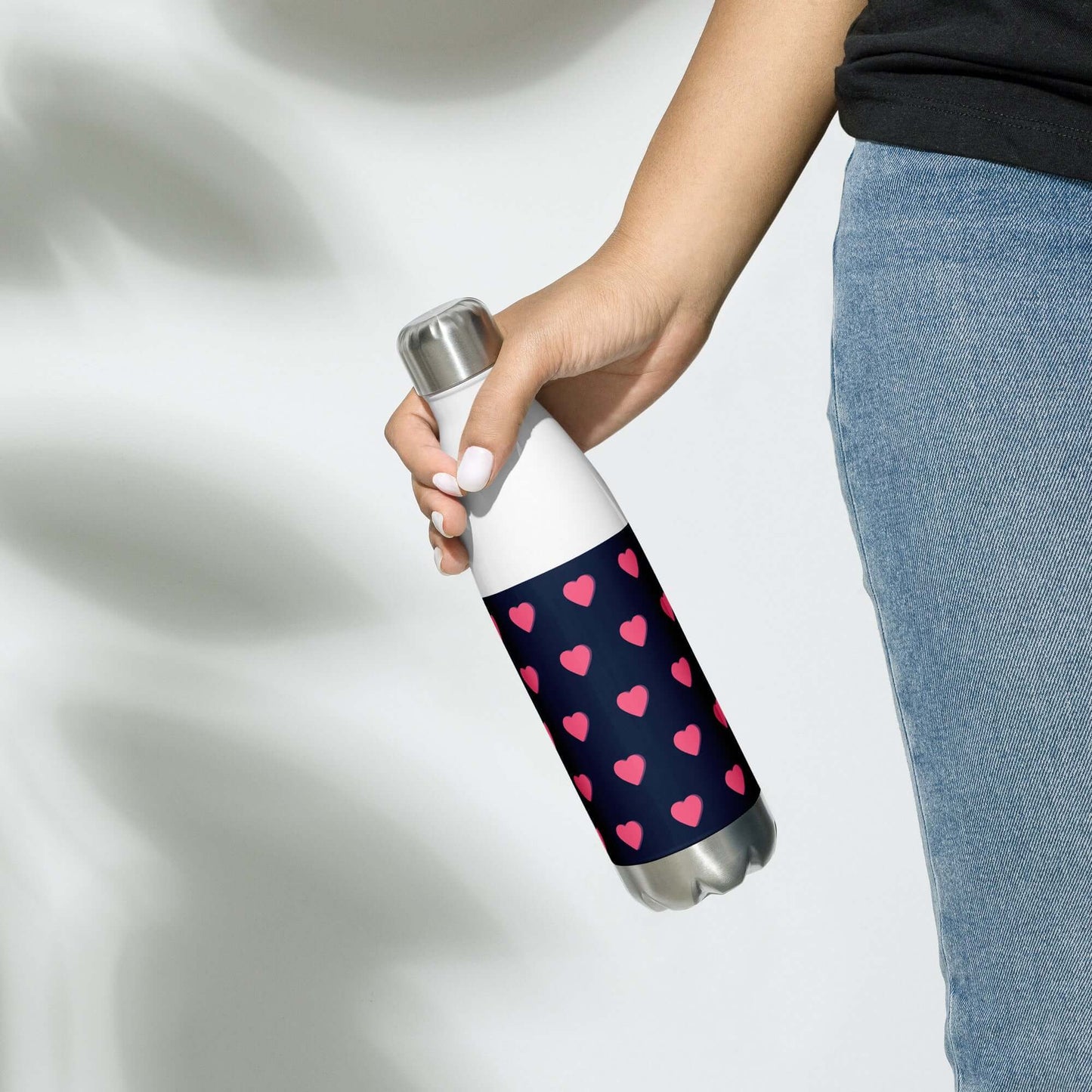 Stainless Steel water Bottle - Cherry Pattern