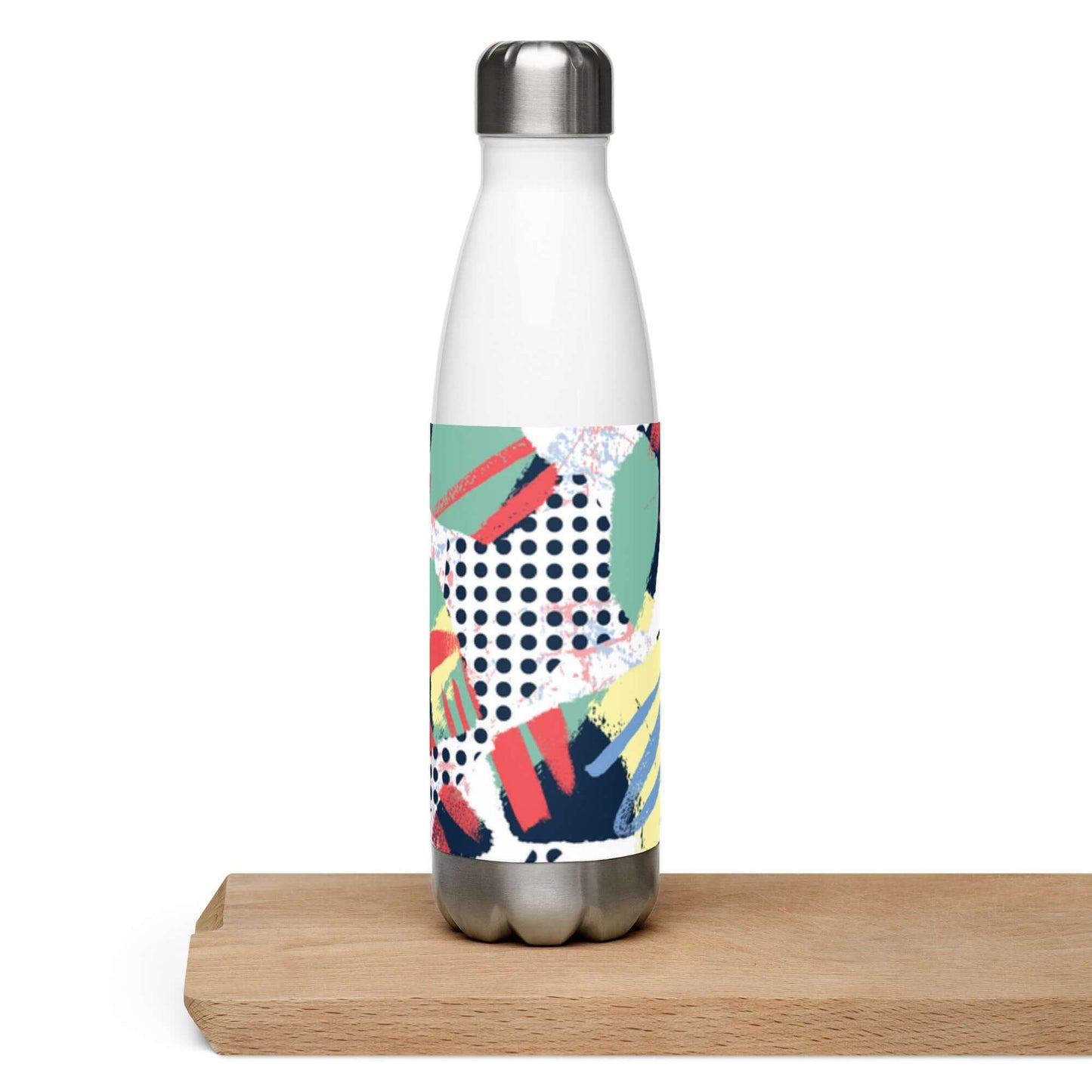 Stainless Steel Water Bottle 500ml - Colourful pattern