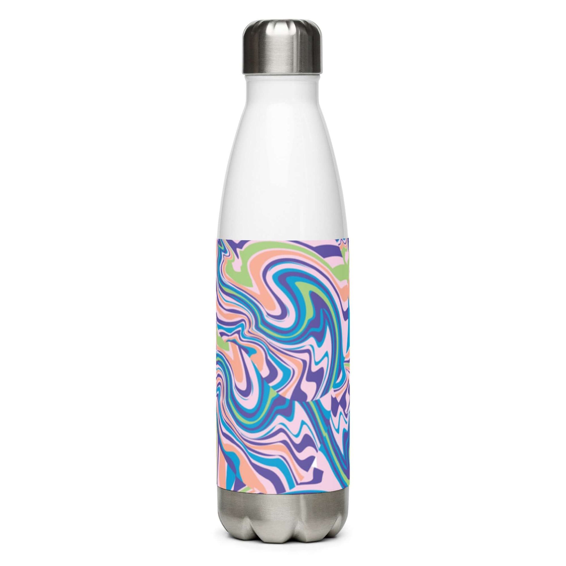 Stainless Steel Water Bottle - Colourful pattern