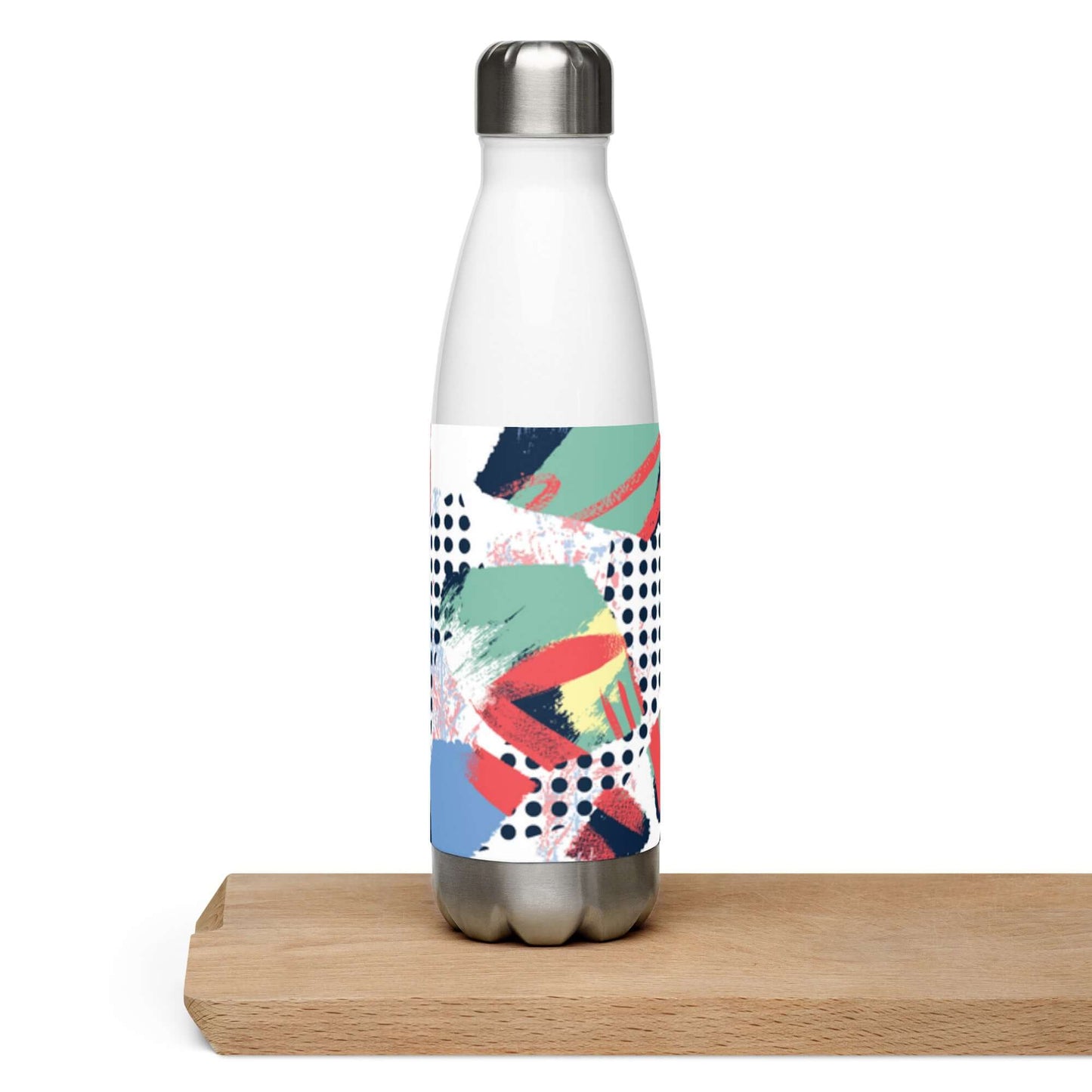 Stainless Steel Water Bottle 500ml - Colourful pattern