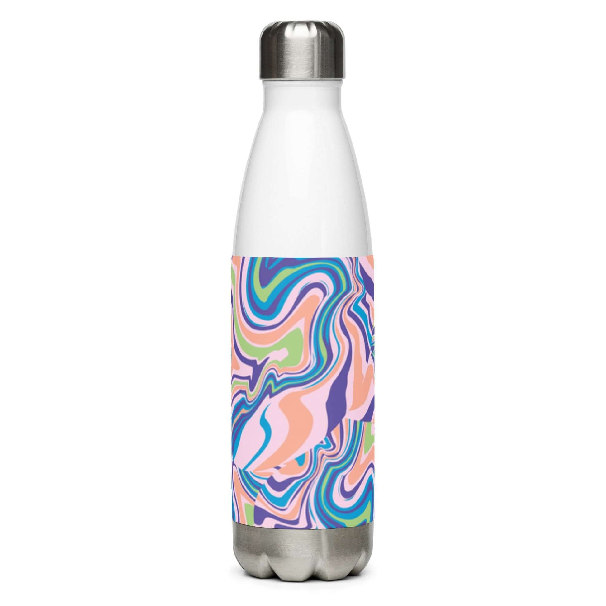 Stainless Steel Water Bottle - Colourful pattern