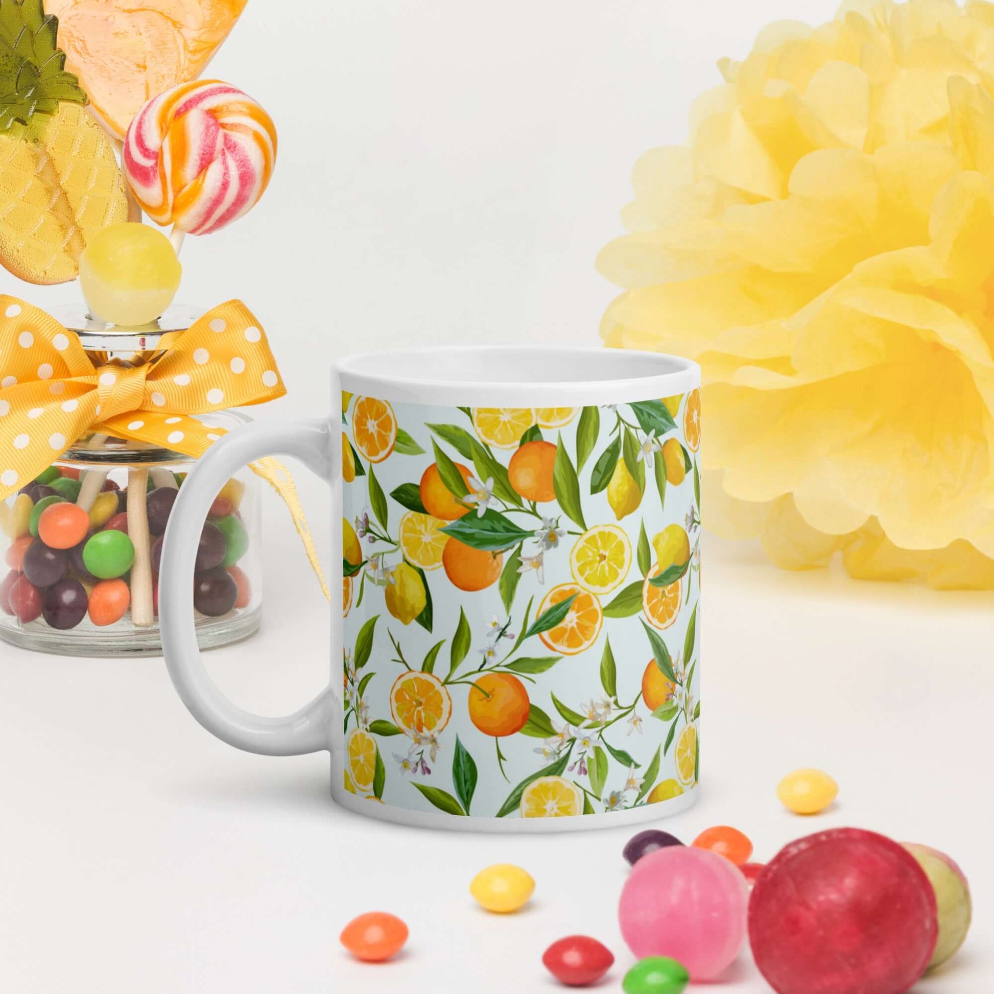 Pear Pattern Ceramic Mug