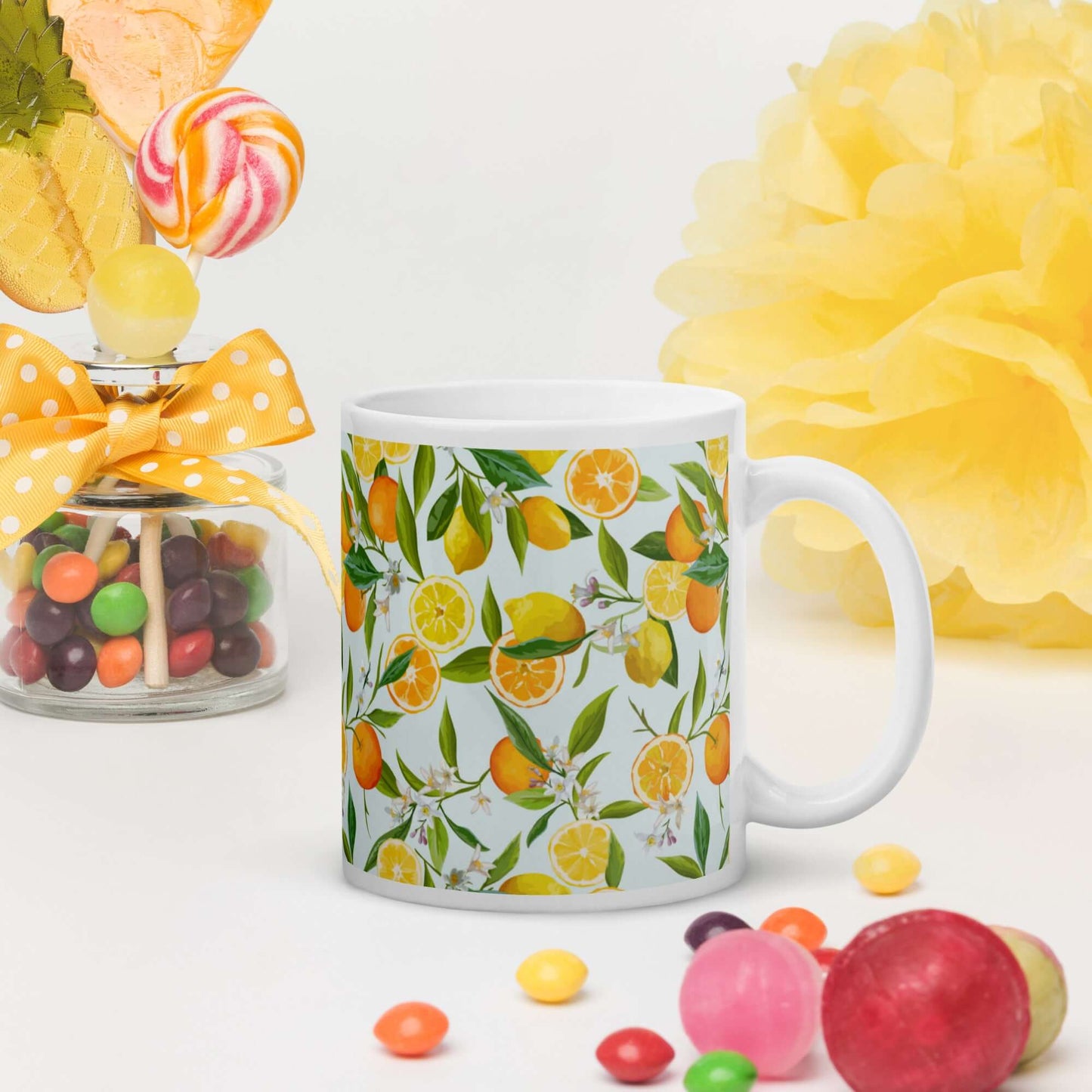 Pear Pattern Ceramic Mug