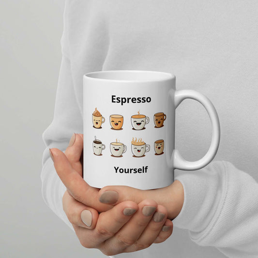 Fun & Functional: Ceramic Mug Shows Your Coffee Mood (Espresso Yourself!)