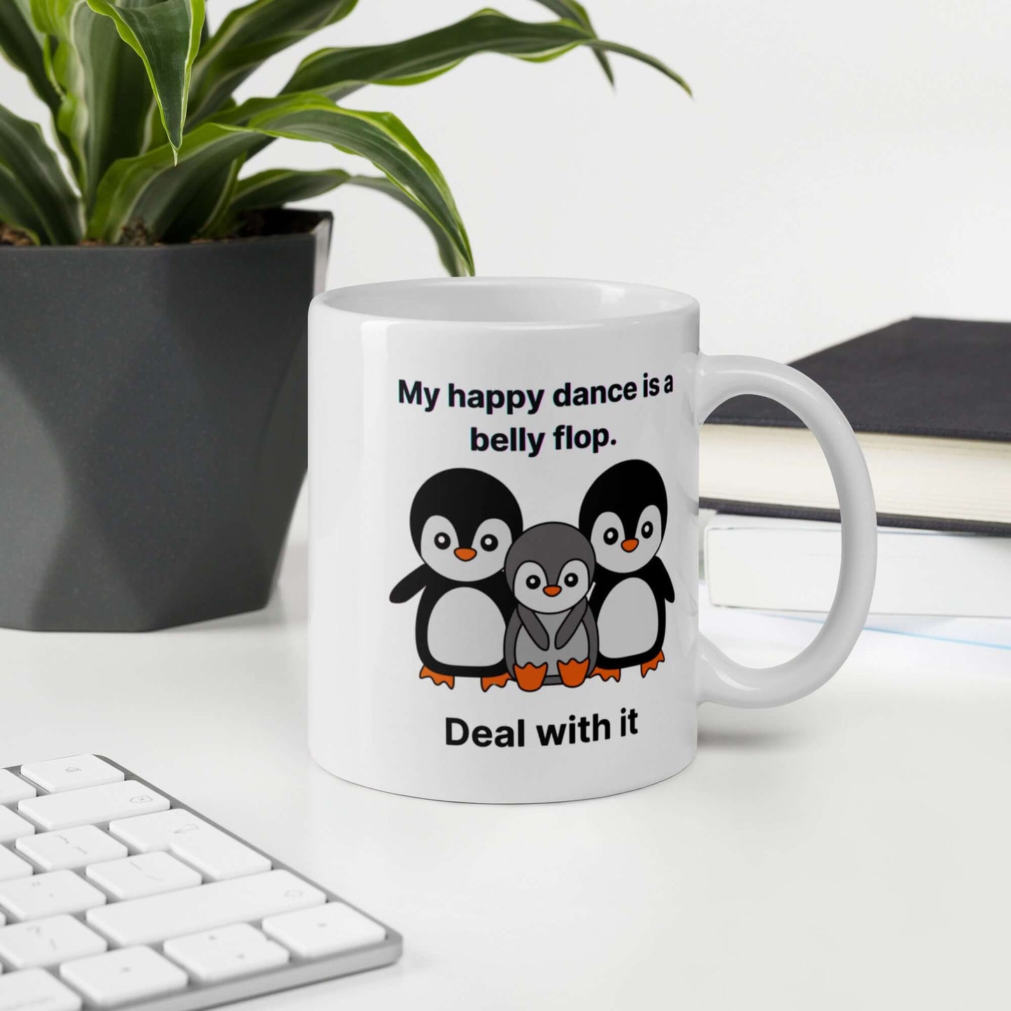 Penguin Coffee Mug: Happy Dance Flop