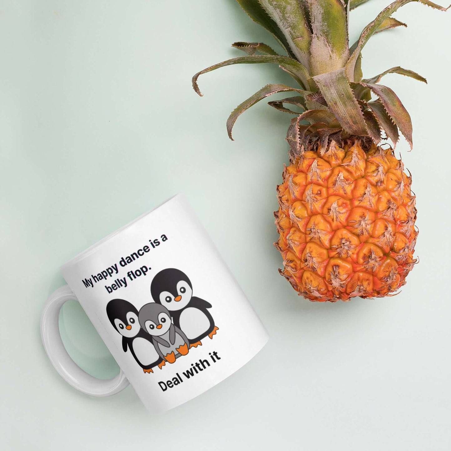 Penguin Coffee Mug: Happy Dance Flop