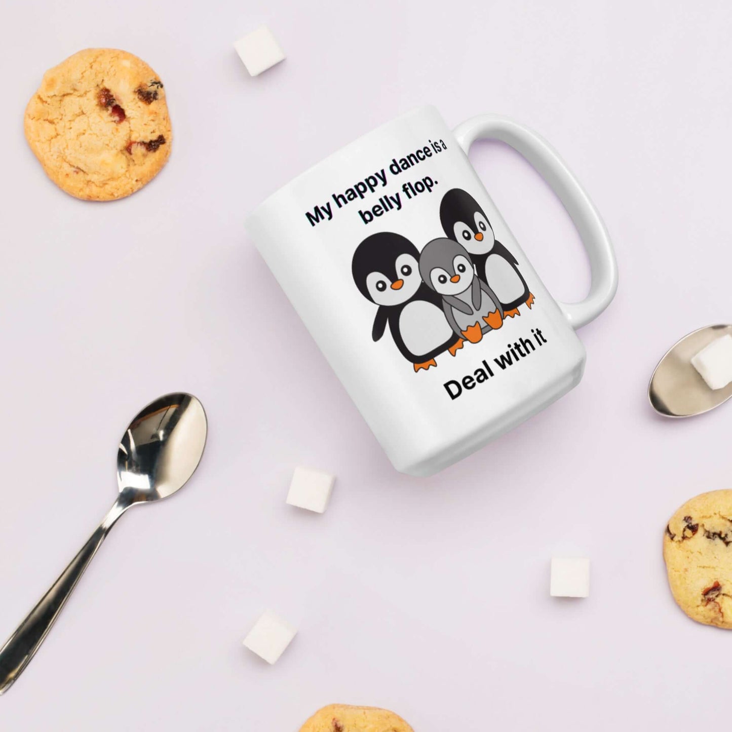 Penguin Coffee Mug: Happy Dance Flop