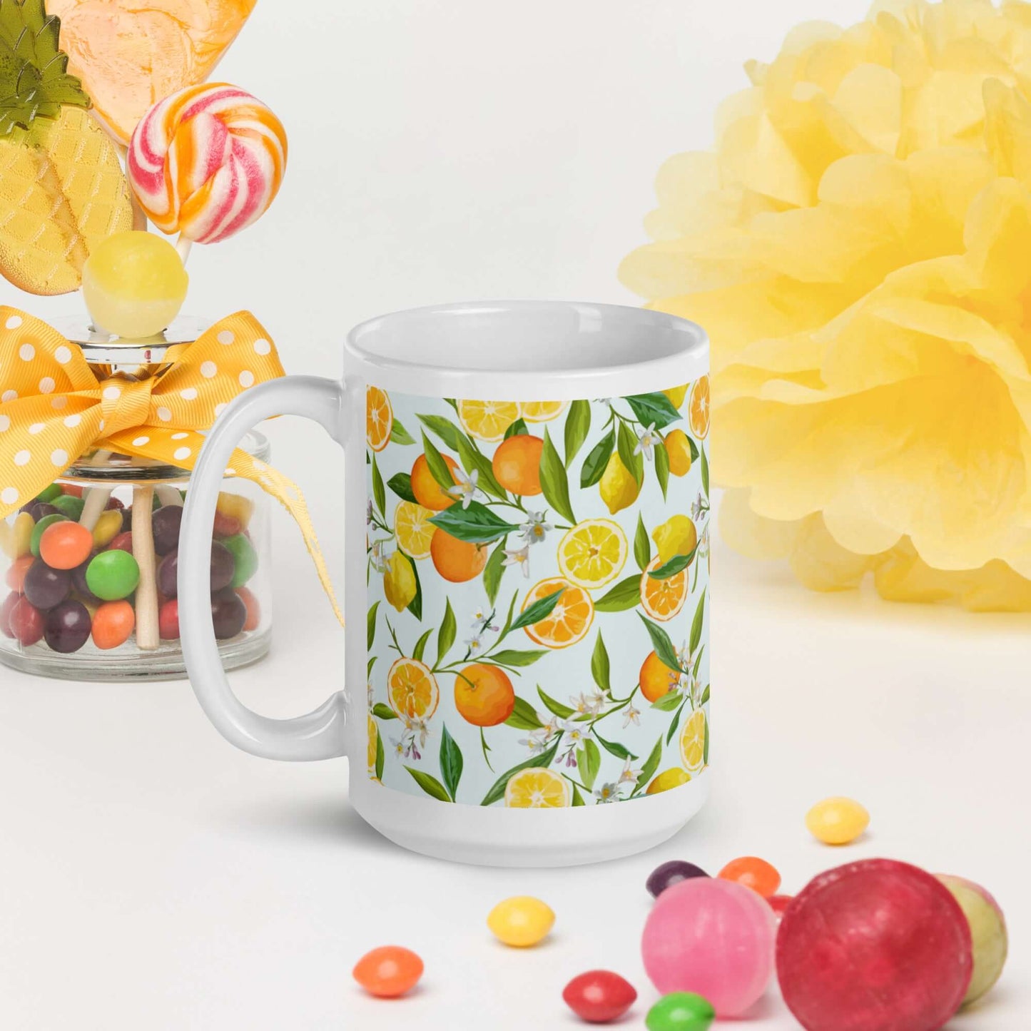 Pear Pattern Ceramic Mug