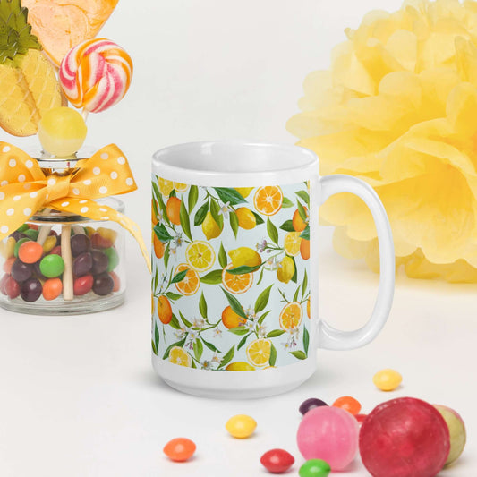 Pear Pattern Ceramic Mug