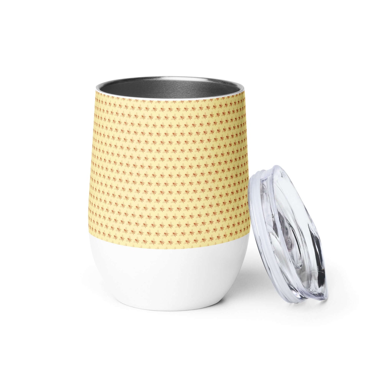 335ml Wasp tumbler with yellow background