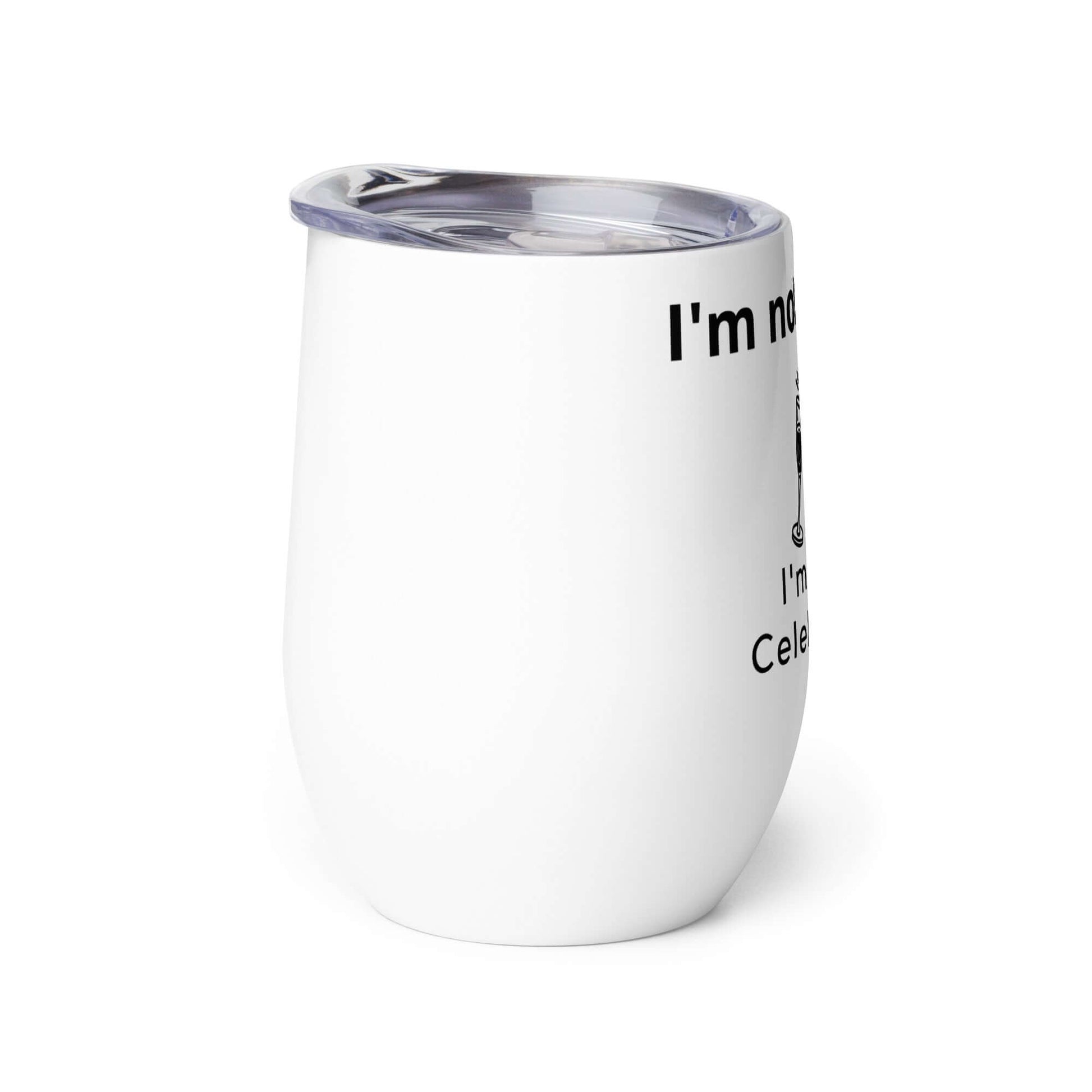 335ml Tumbler - Im not Drunk I'm just celebrating quote and picture